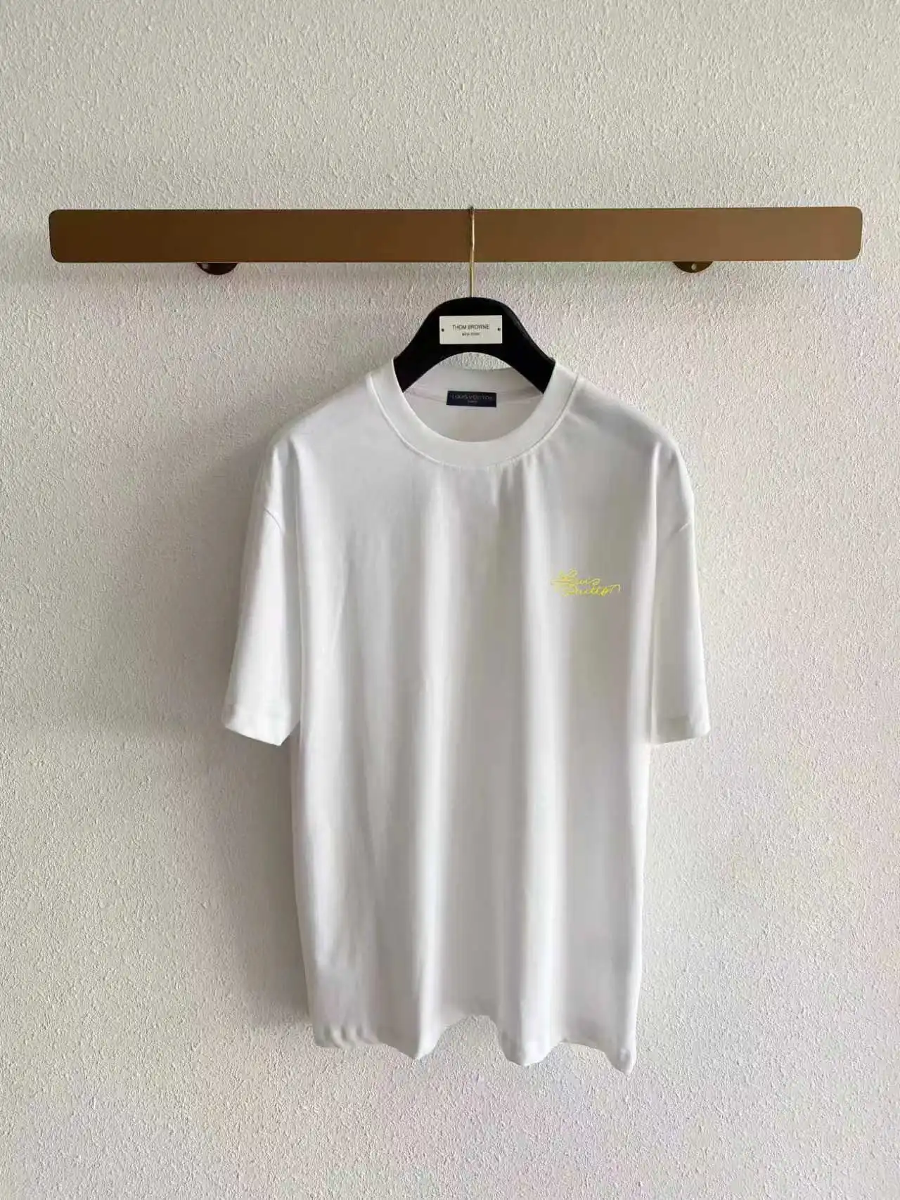 Signature Embroidered Cotton T-Shirt D14021610