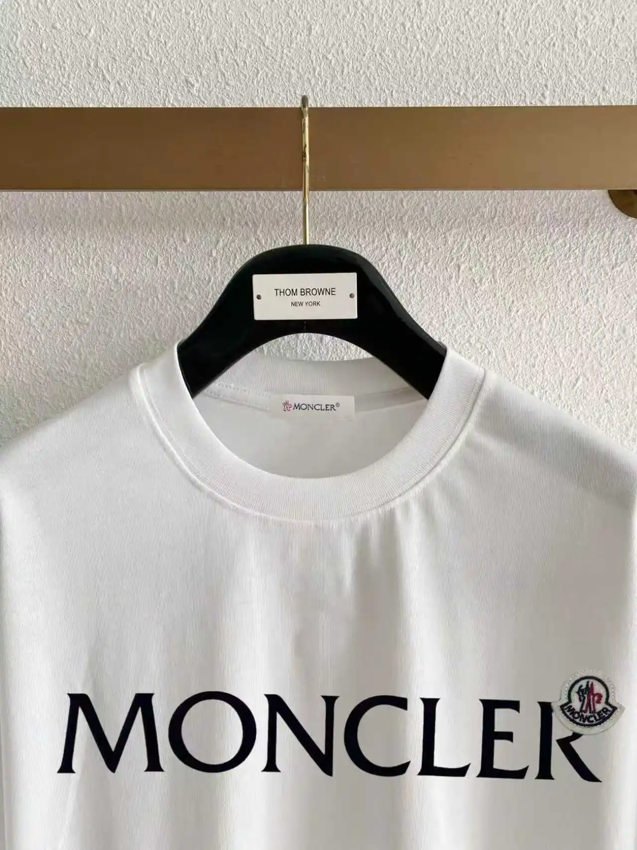 Logo Flocked Cotton T-Shirt D14021403 — view 3