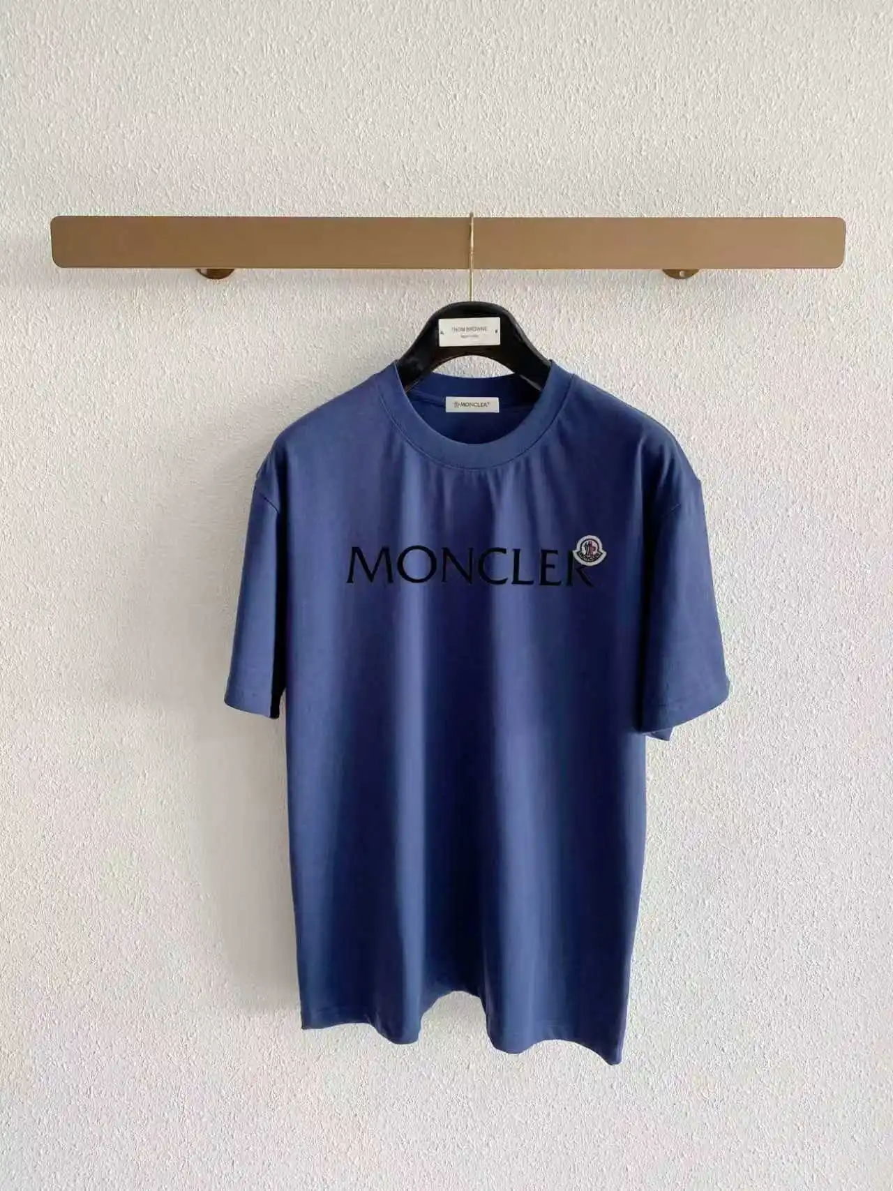 Logo Flocked Cotton T-Shirt D14021404