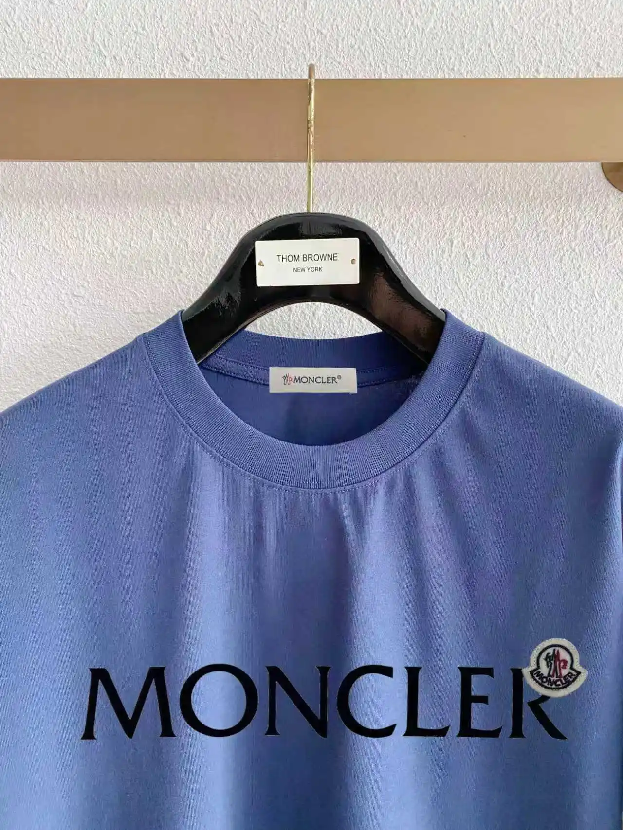 Logo Flocked Cotton T-Shirt D14021404 — view 3