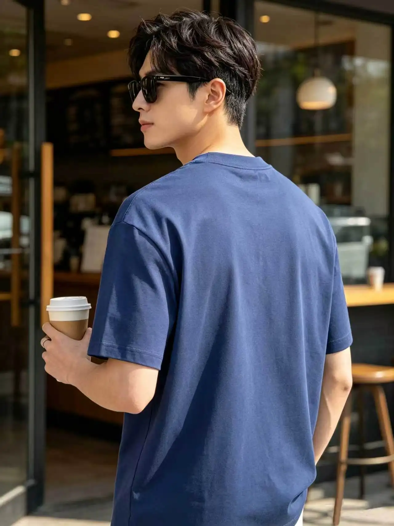 Logo Embroidery Cotton T-Shirt D14021407 — view 7