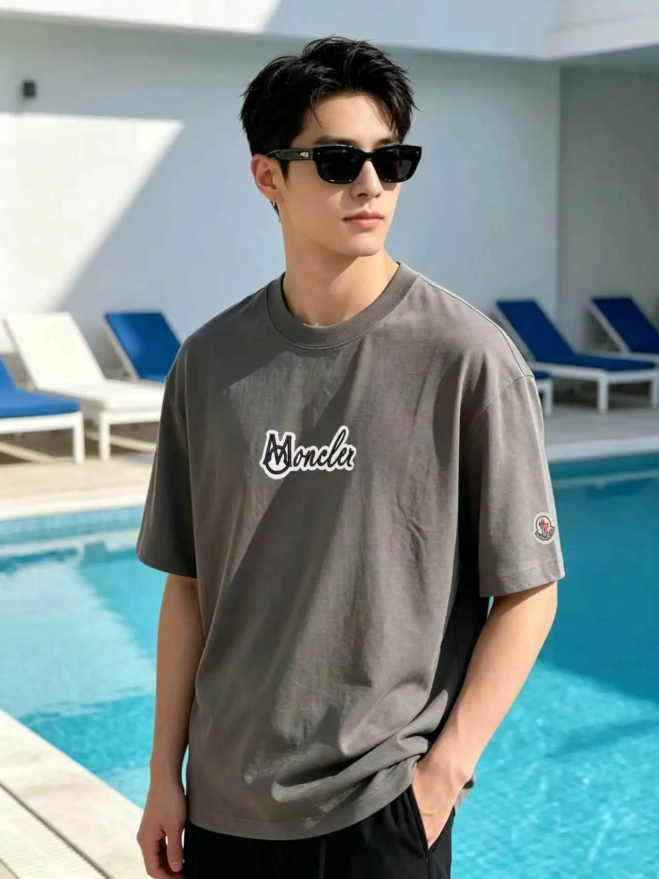 Logo Embroidered Cotton T-Shirt D14021408 — view 6