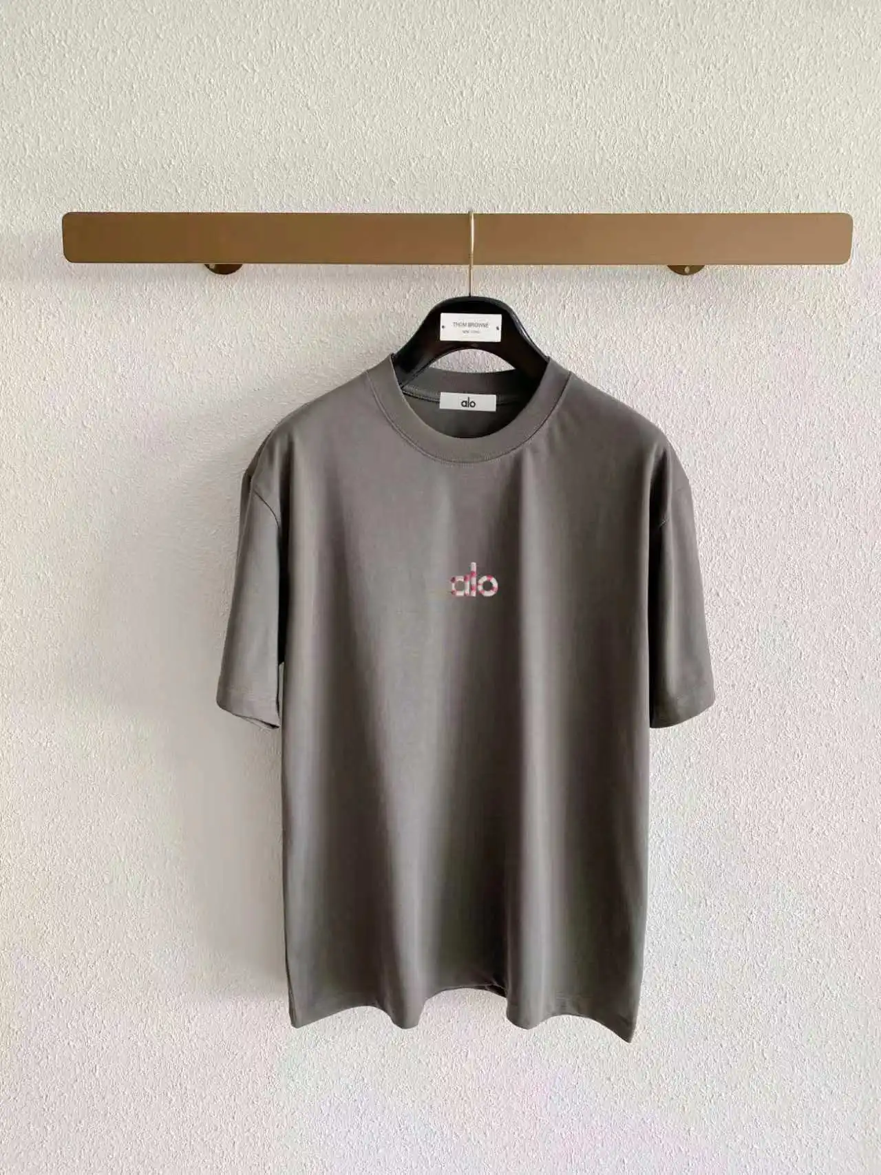 Alo Embroidered Logo Cotton T-Shirt D14021415