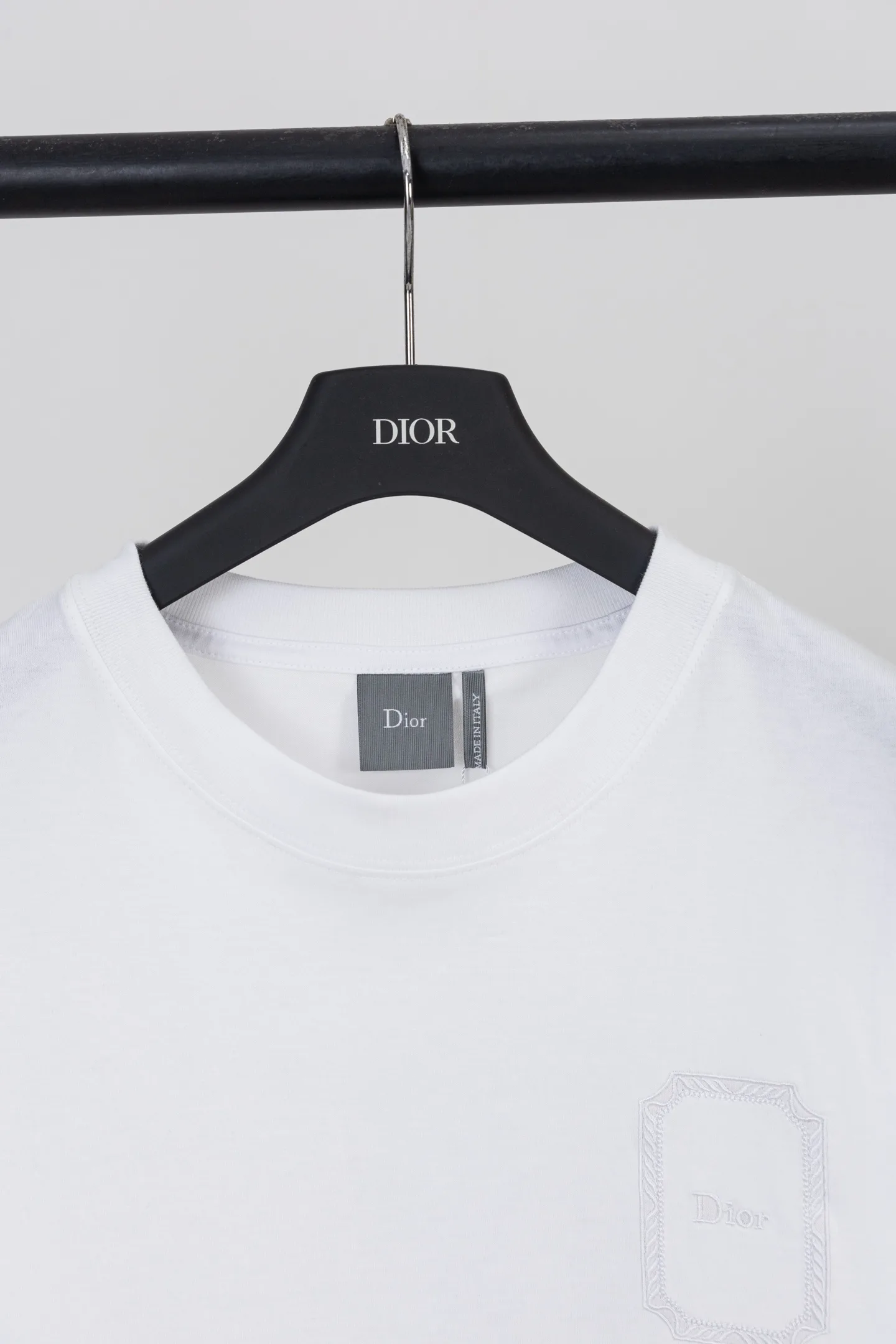Embroidered Logo Mercerized Cotton T-Shirt D14021166 — view 3