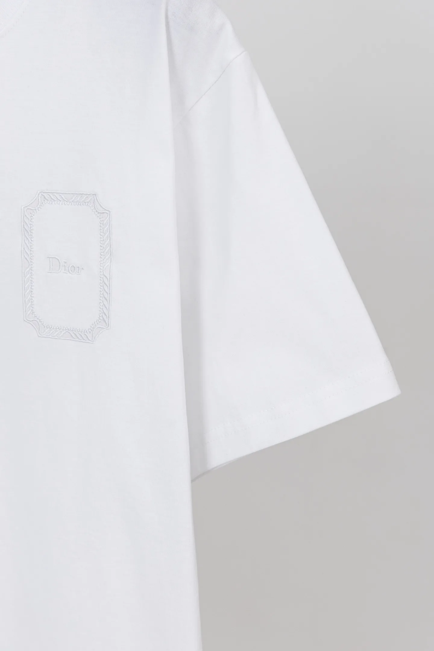 Embroidered Logo Mercerized Cotton T-Shirt D14021166 — view 6