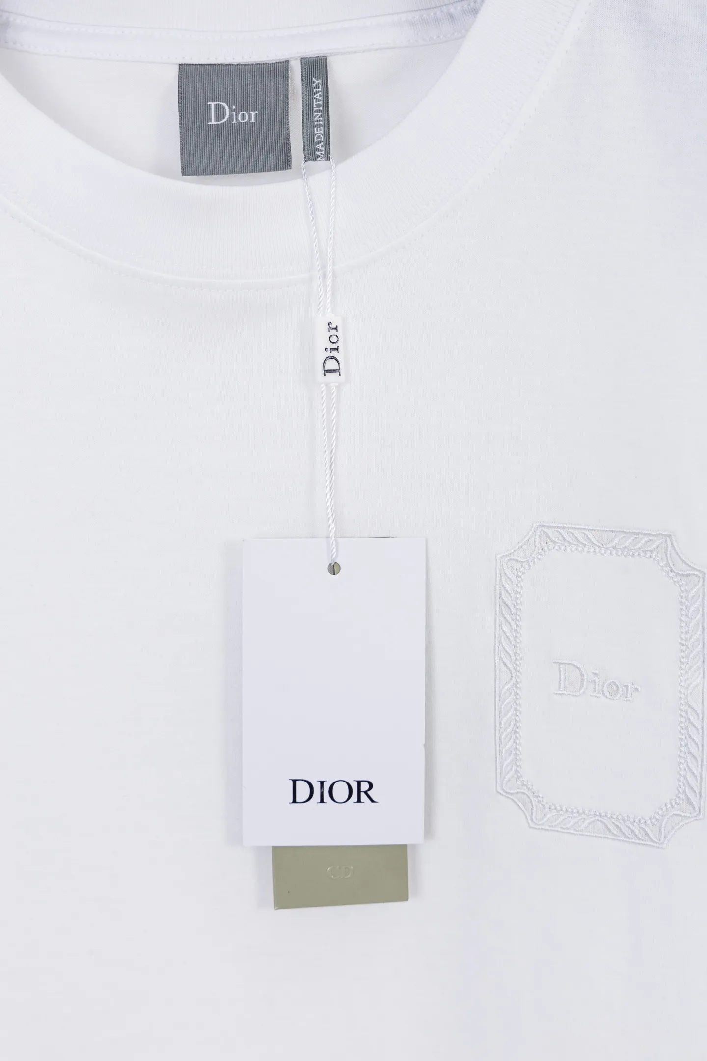 Embroidered Logo Mercerized Cotton T-Shirt D14021166 — view 9
