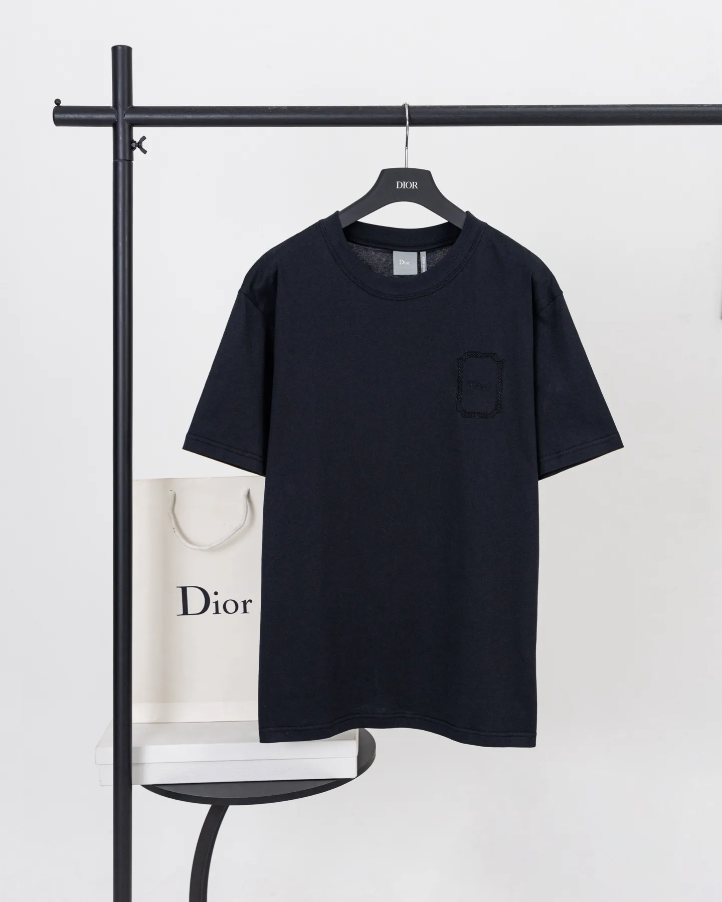 Embroidered Logo Mercerized Cotton T-Shirt D14021164