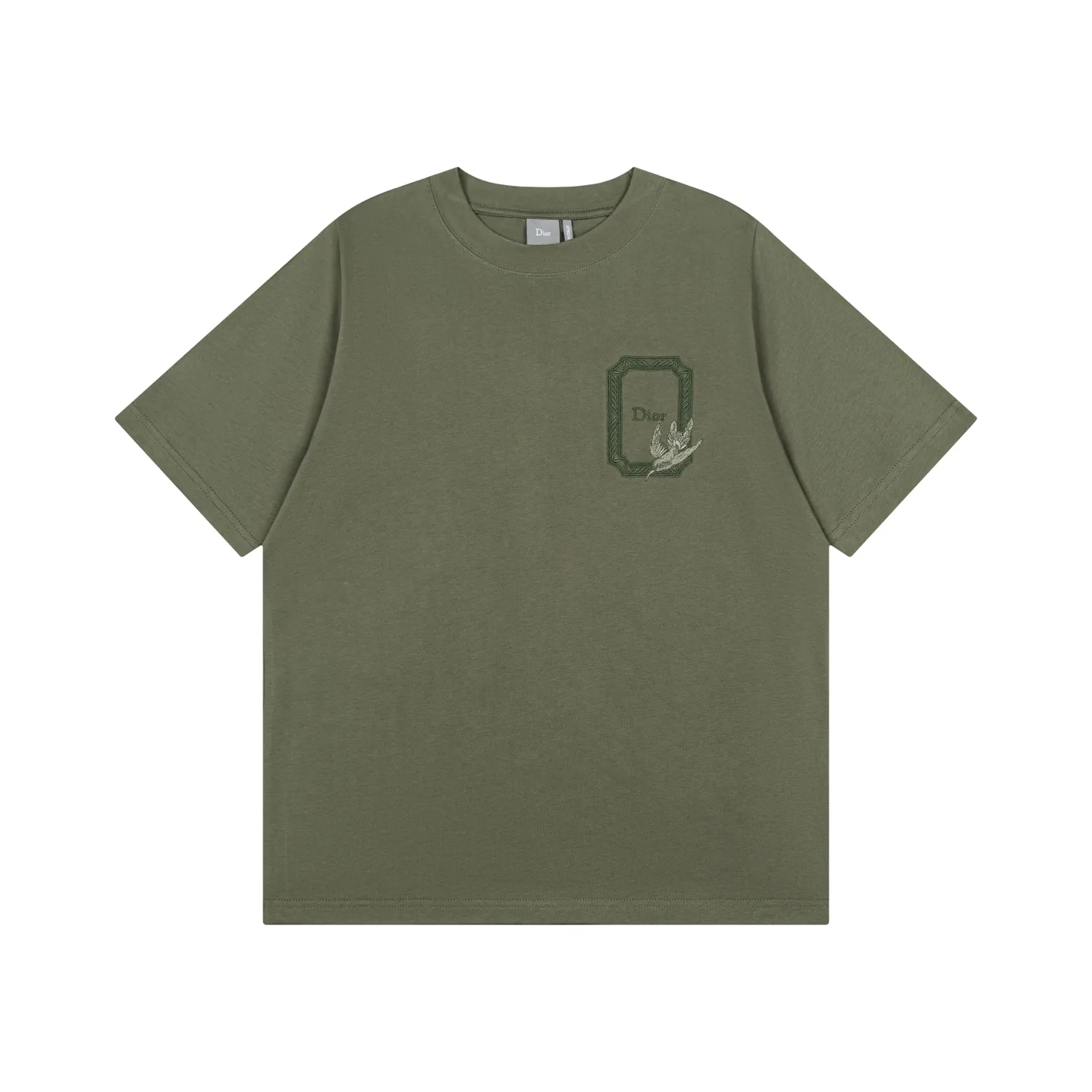 Hummingbird Médaillon Embroidered Cotton T-Shirt D14521163 — view 2