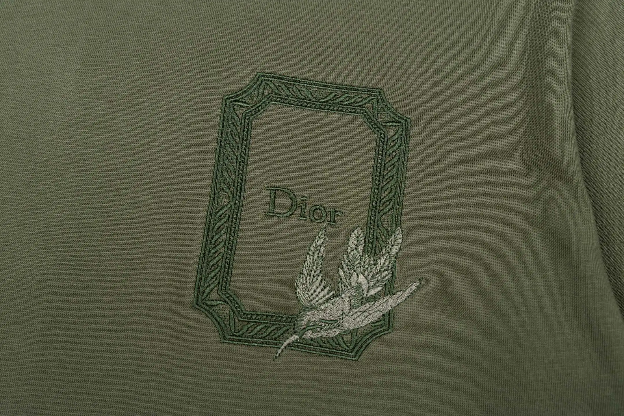 Hummingbird Médaillon Embroidered Cotton T-Shirt D14521163 — view 9