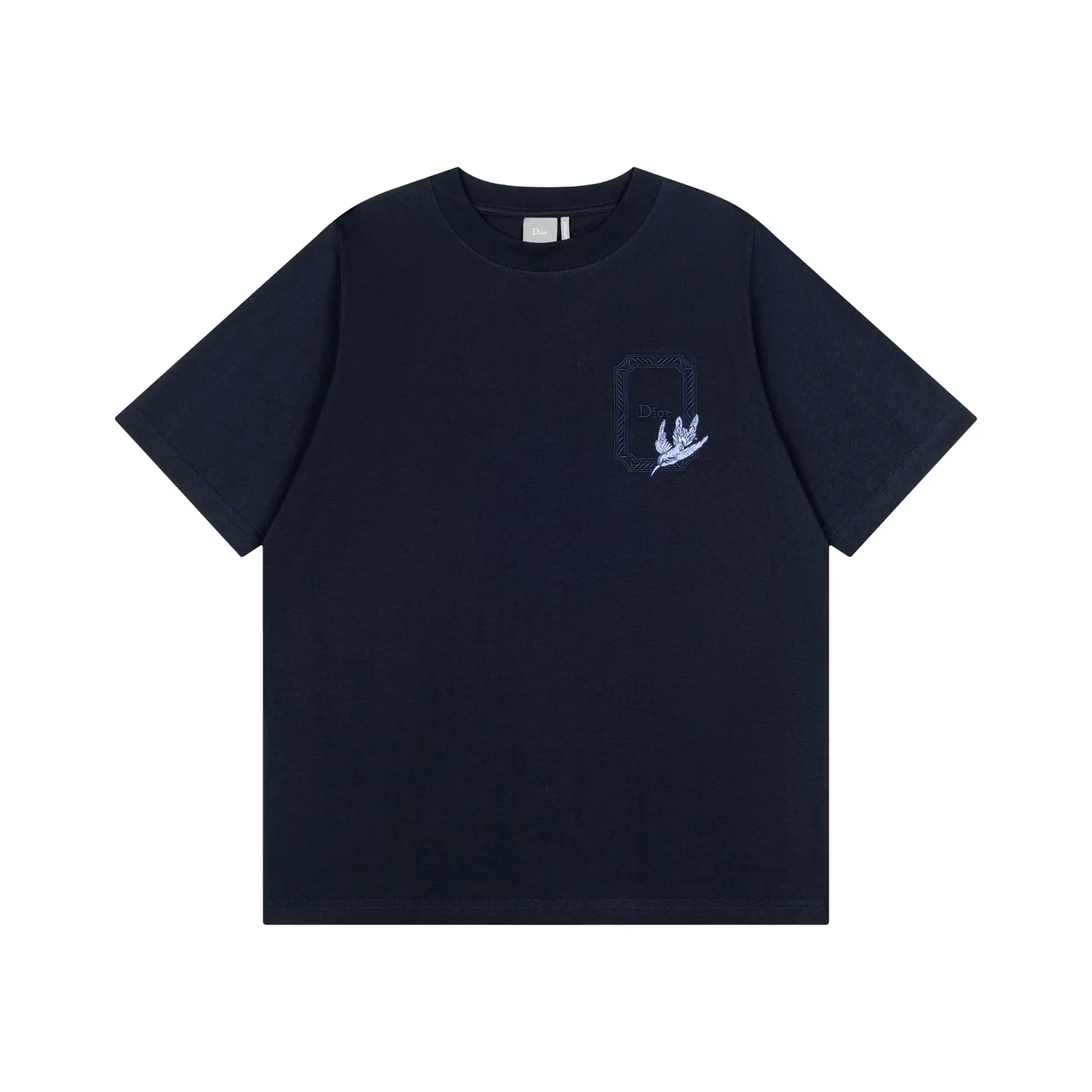 Hummingbird Médaillon Embroidered Cotton T-Shirt D14521161 — view 2