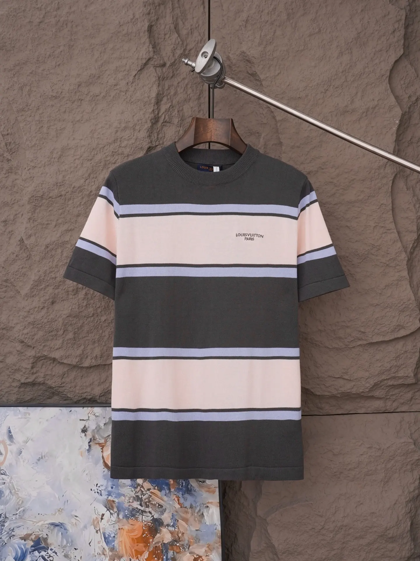 Striped Cotton Crew-Neck T-Shirt D15021109