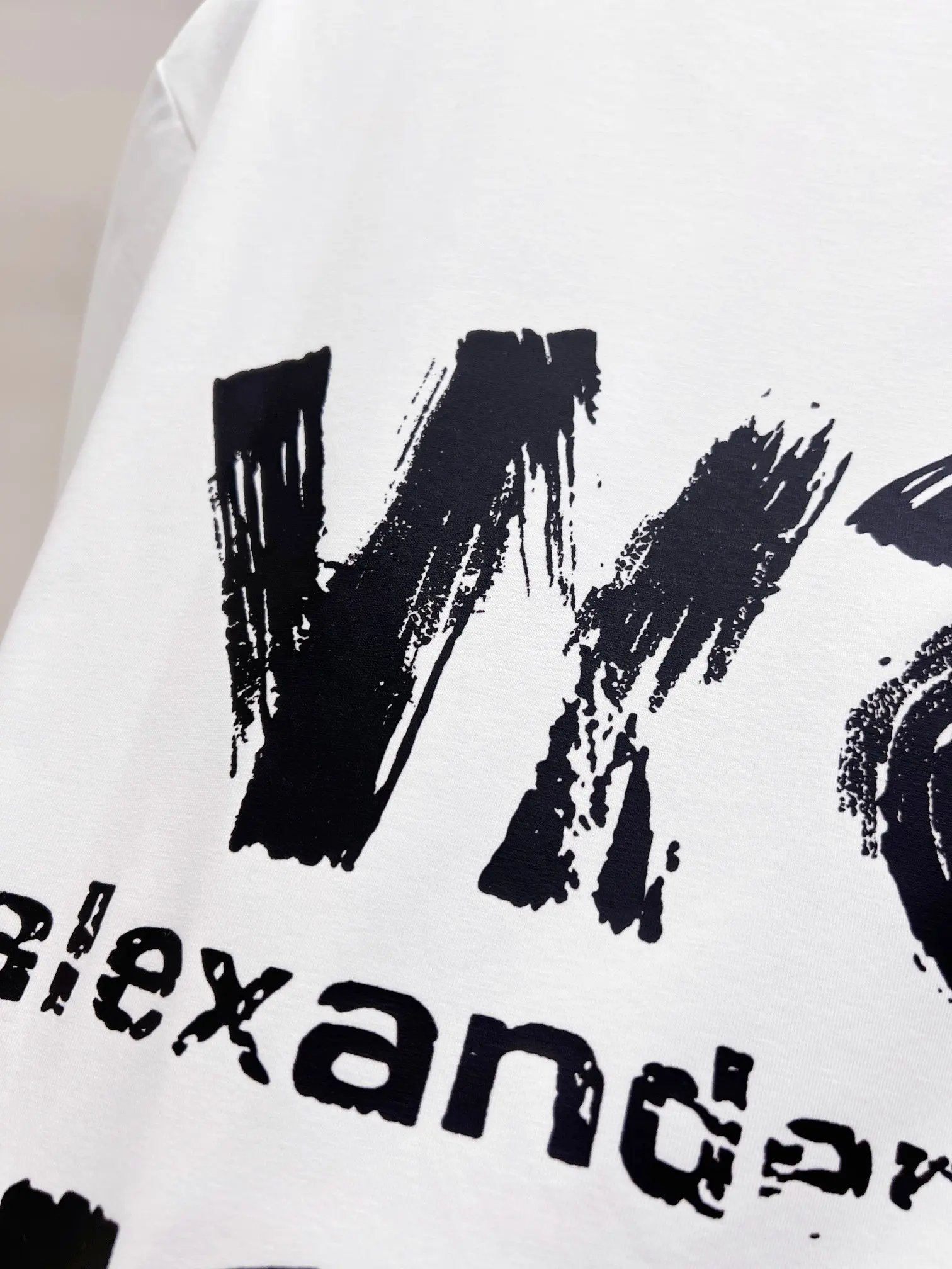 Alexander Wang Brushstroke Logo Cotton T-Shirt D15021441 — view 8