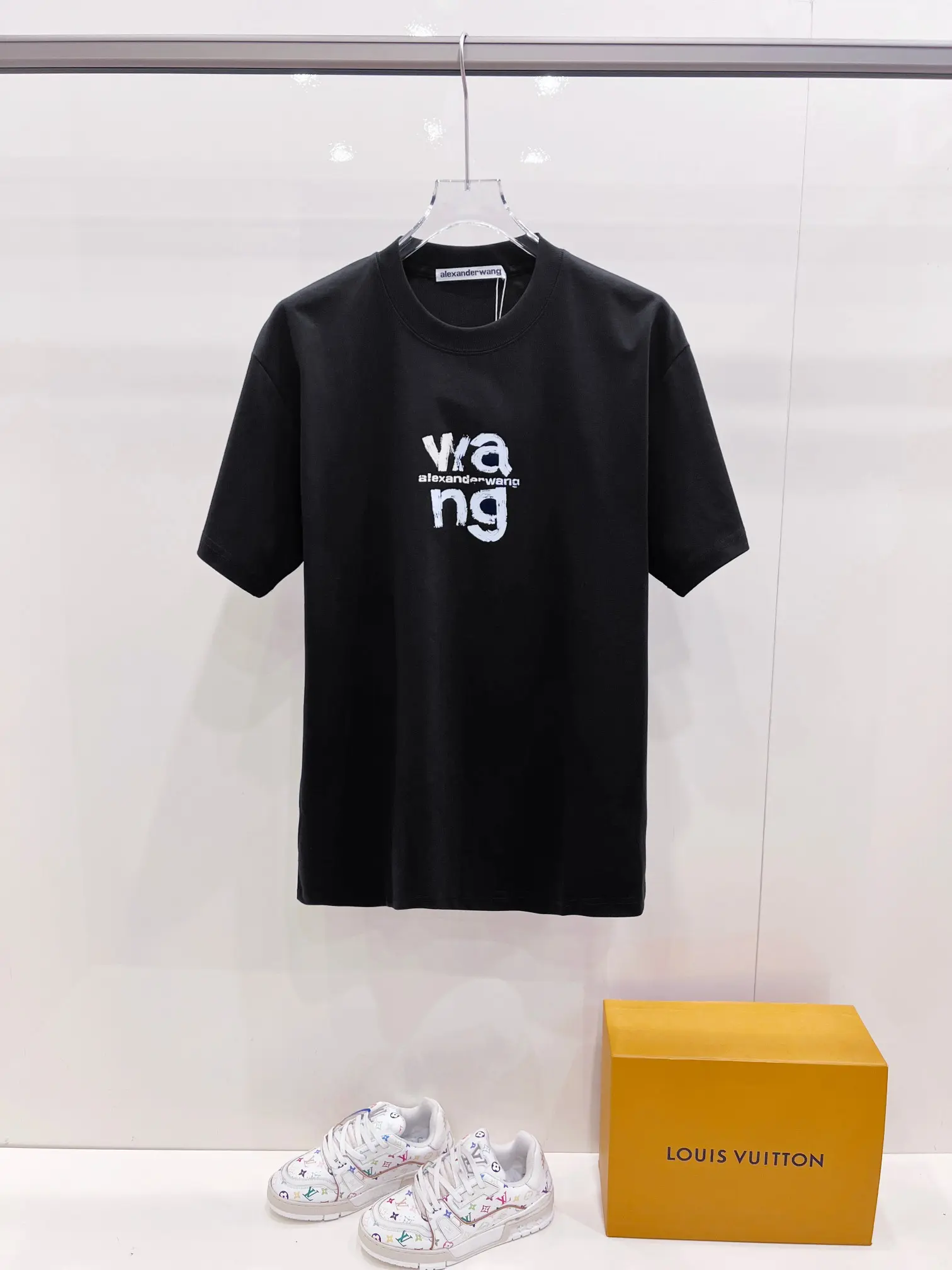 Graffiti Logo Print Cotton T-Shirt D15021440 — view 2