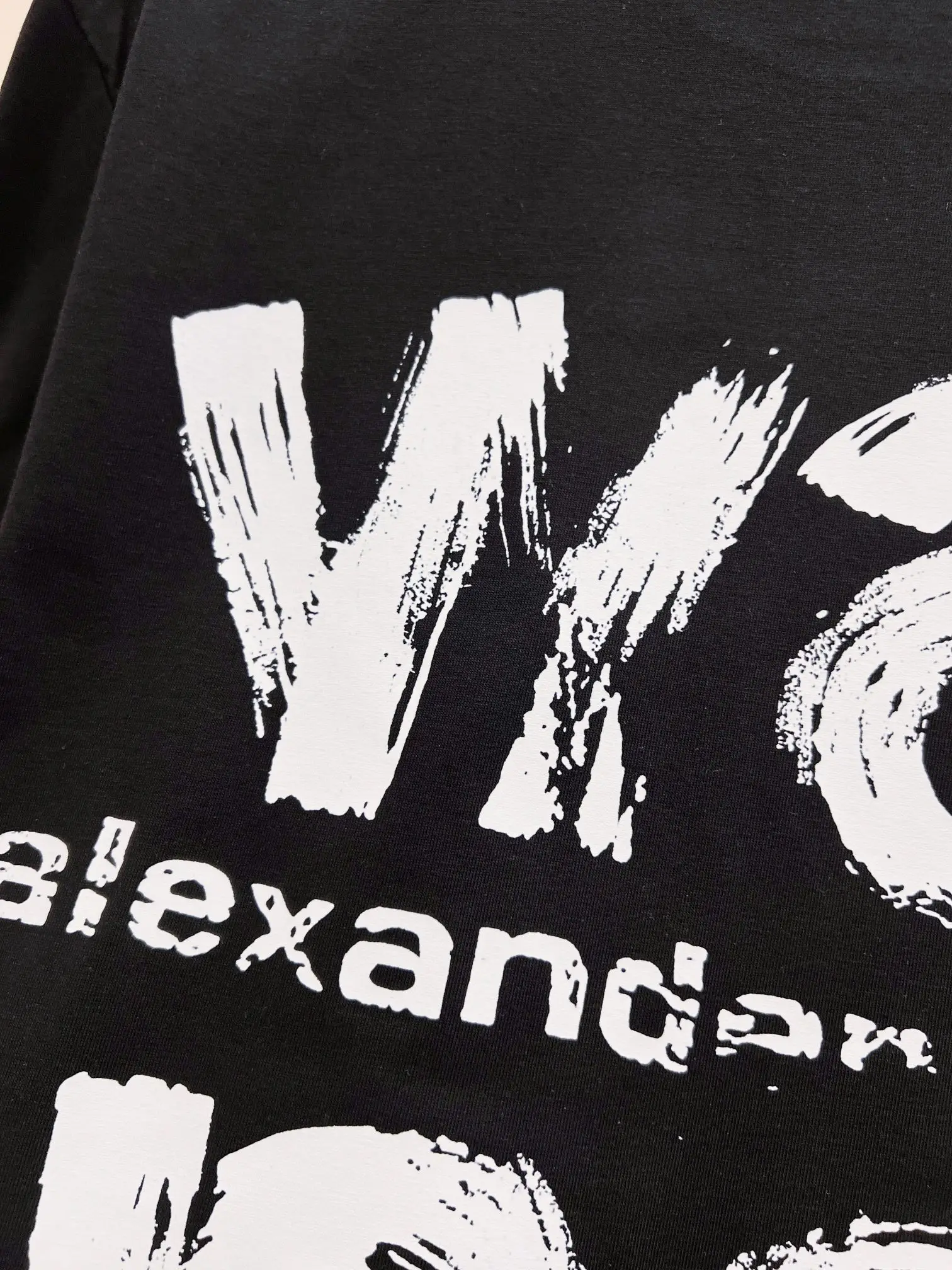 Graffiti Logo Print Cotton T-Shirt D15021440 — view 8