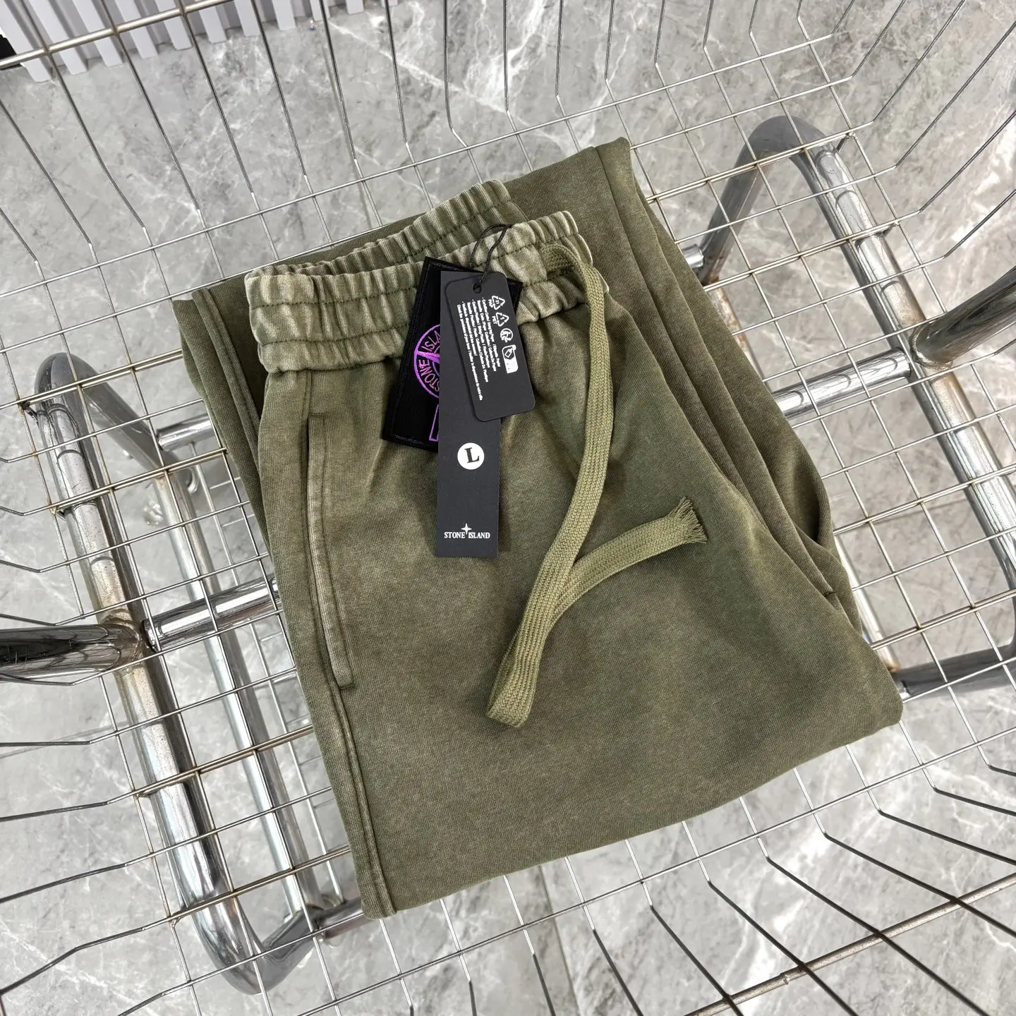 Garment-Dyed Cotton-Jersey Sweatpants D15022761 — view 10
