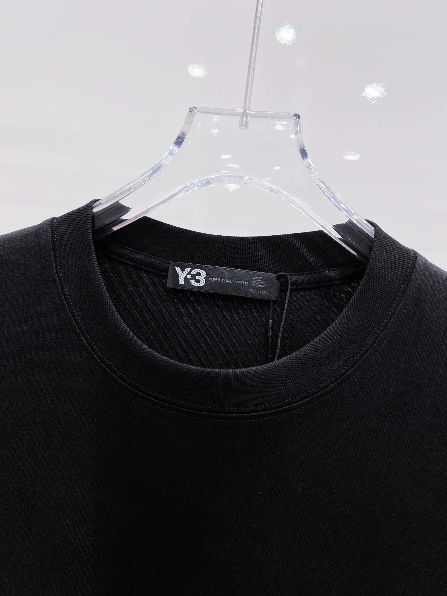 Y-3 Flocked Graphic Cotton-Blend T-Shirt D15021434 — view 4
