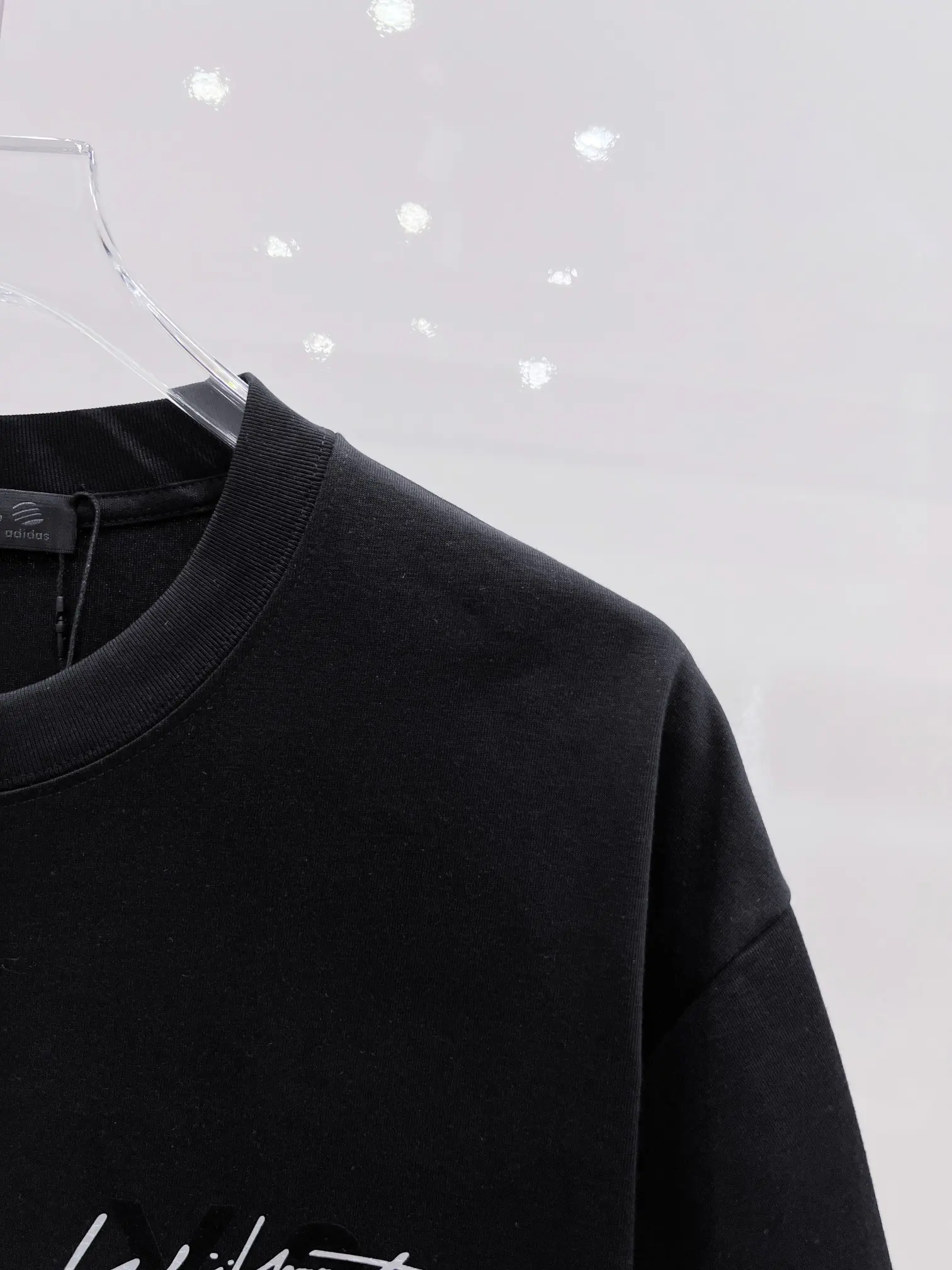 Y-3 Flocked Graphic Cotton-Blend T-Shirt D15021434 — view 6