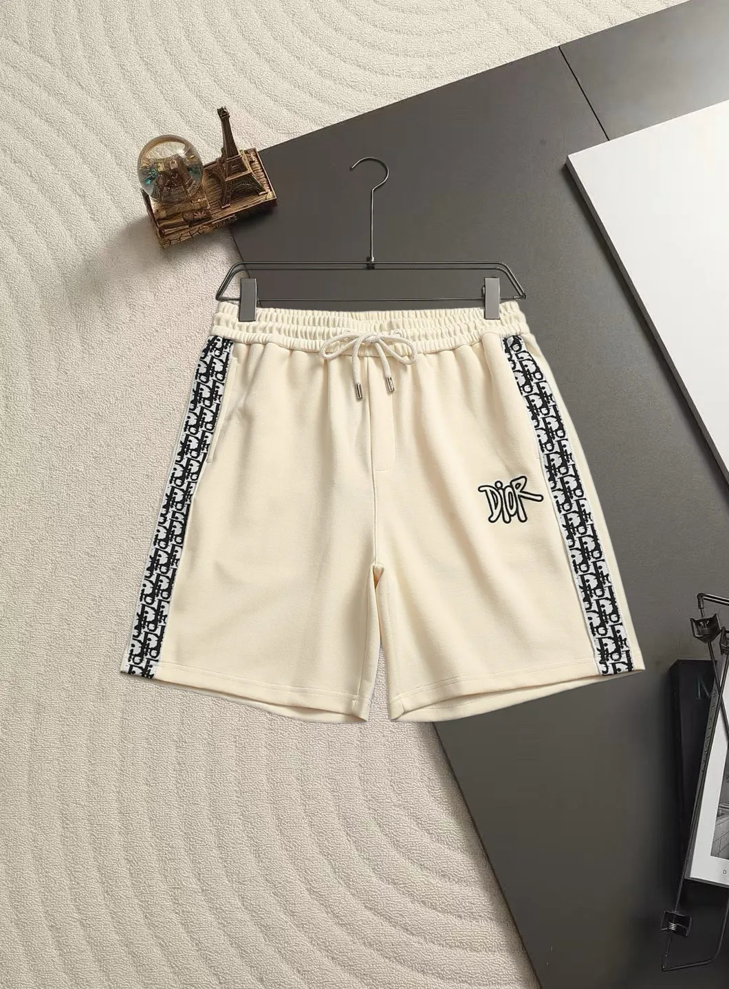Oblique Logo Tape Cotton-Jersey Shorts D15521477
