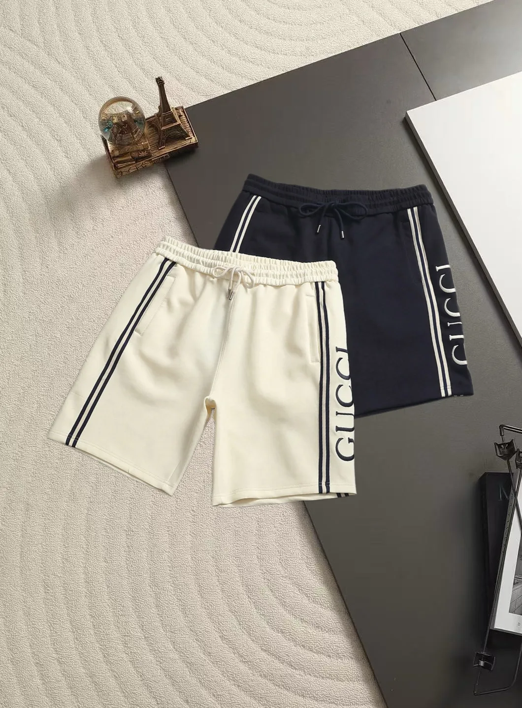 Logo-Embroidered Webbing Cotton-Jersey Shorts D15521480 — view 2