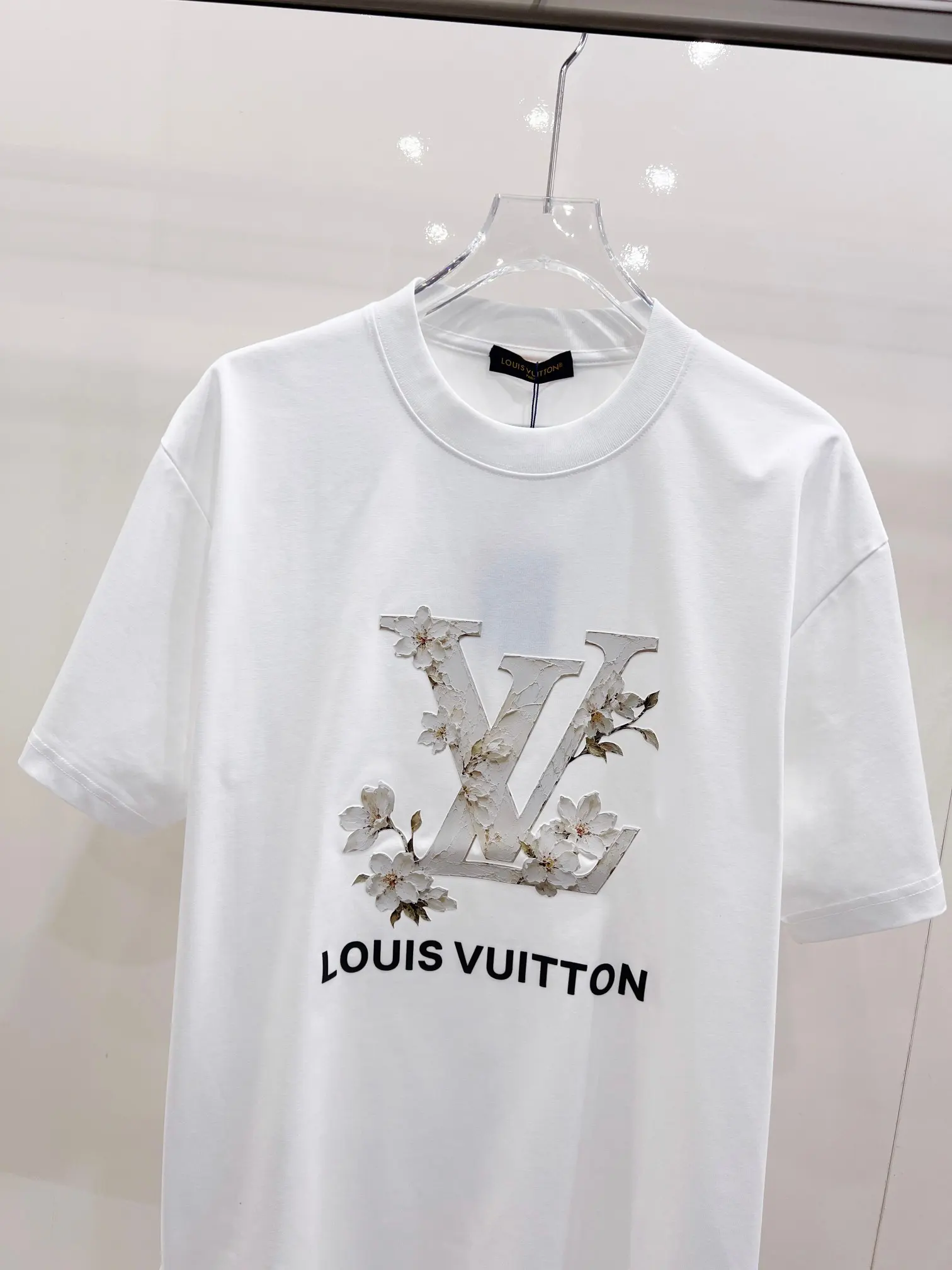 Floral 3D Logo Cotton-Blend T-Shirt D15521450 — view 4