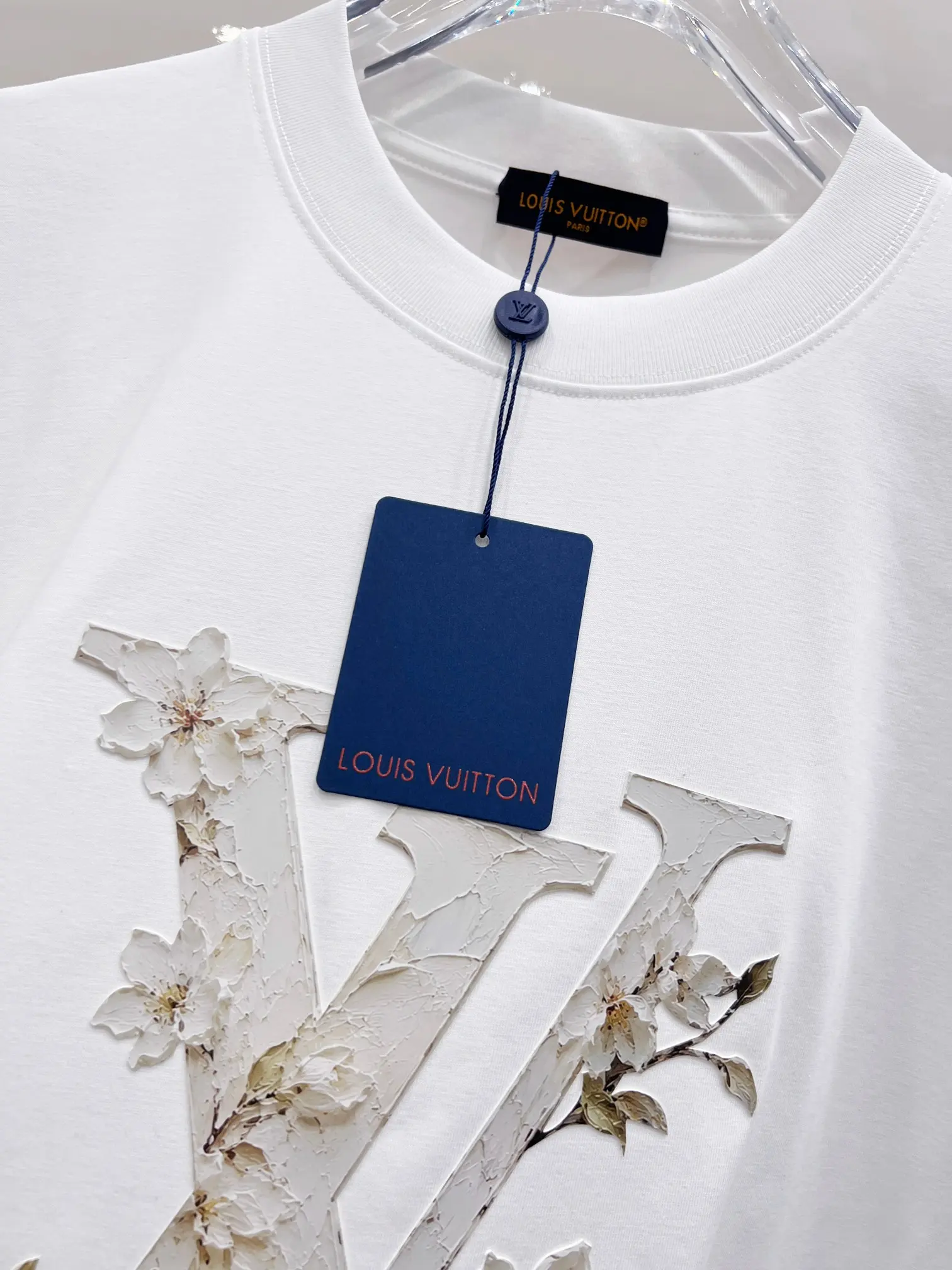 Floral 3D Logo Cotton-Blend T-Shirt D15521450 — view 8