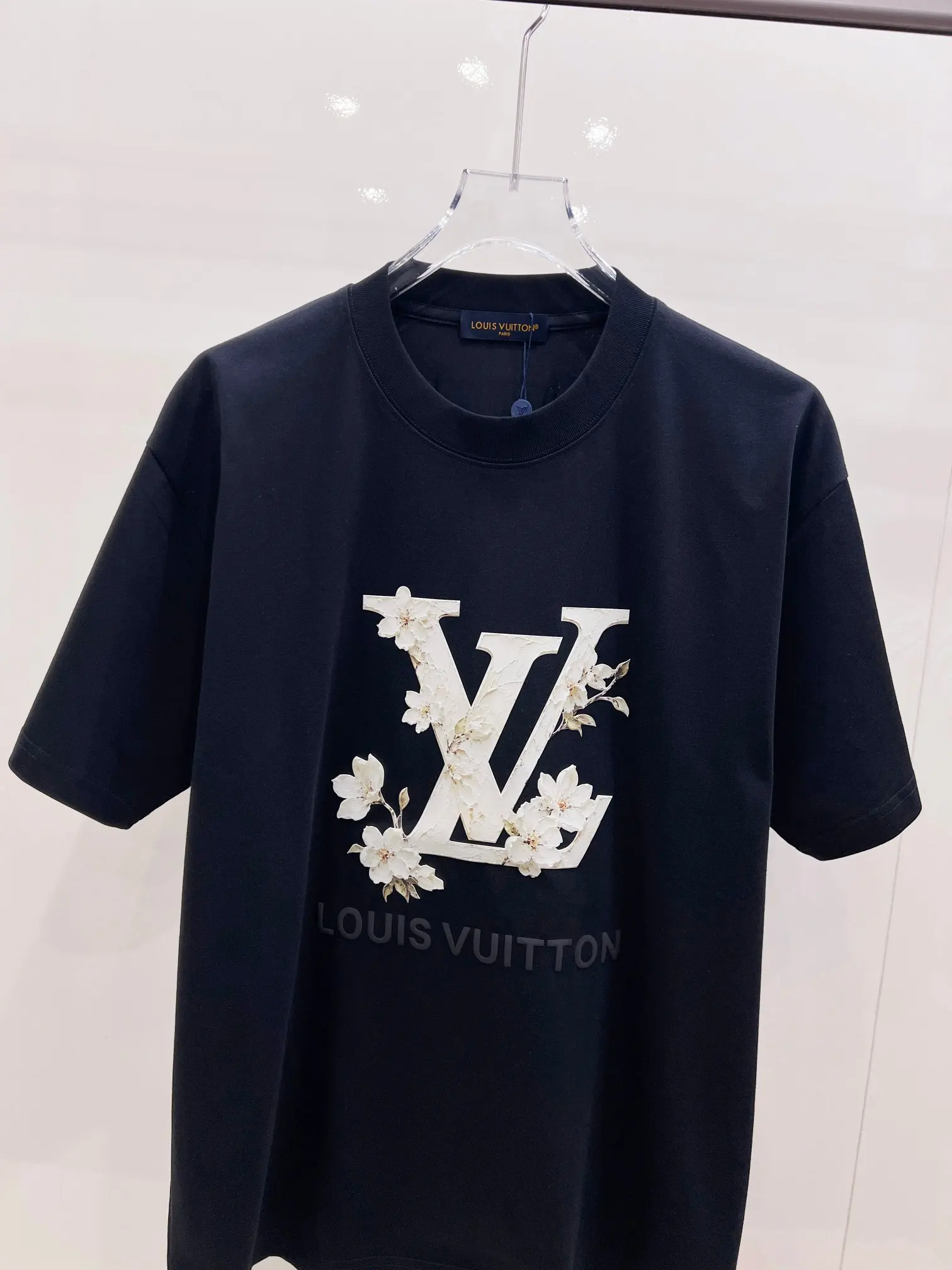 3D Floral Logo Cotton-Modal T-Shirt D15521451 — view 4