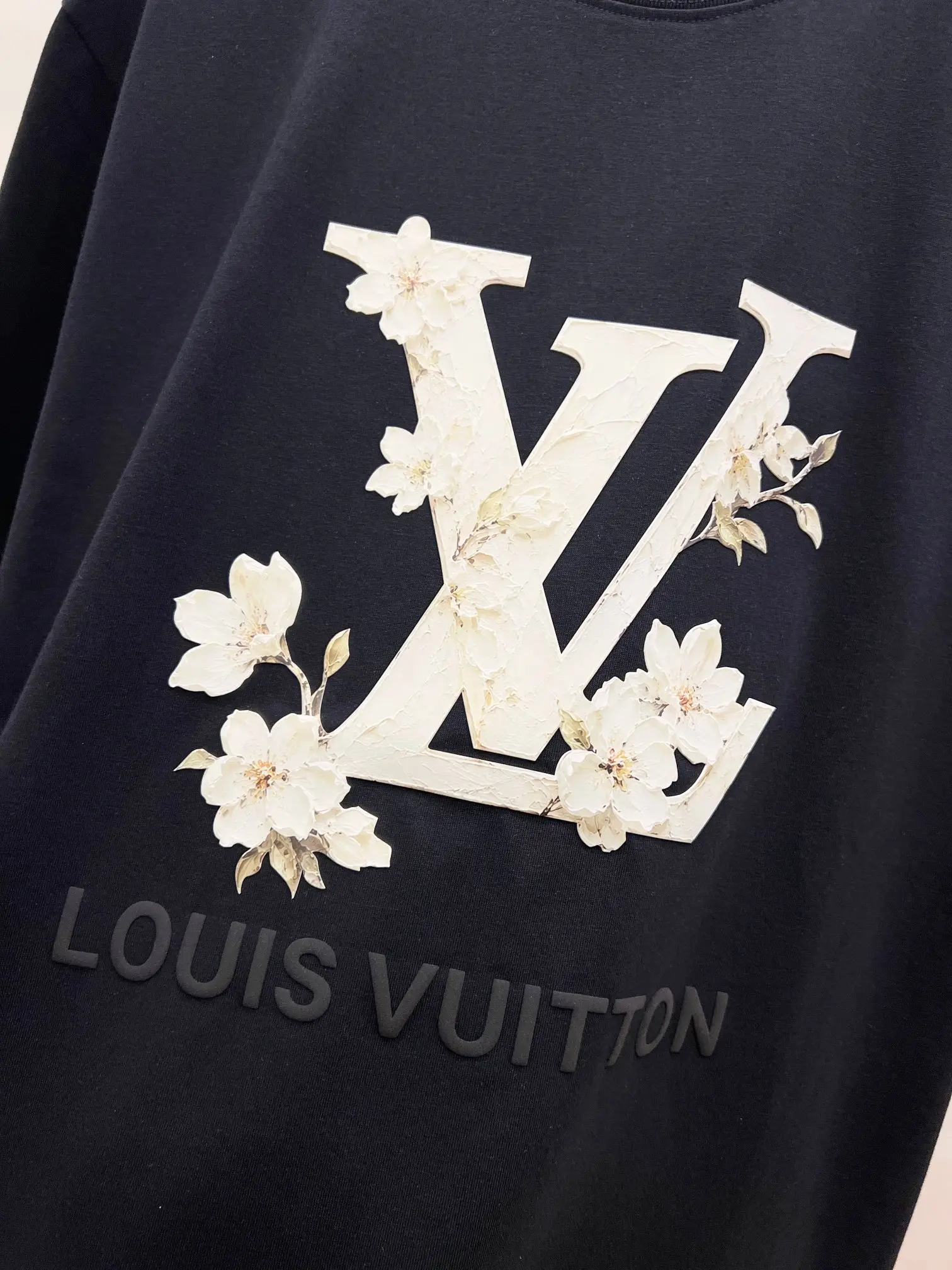 3D Floral Logo Cotton-Modal T-Shirt D15521451 — view 5