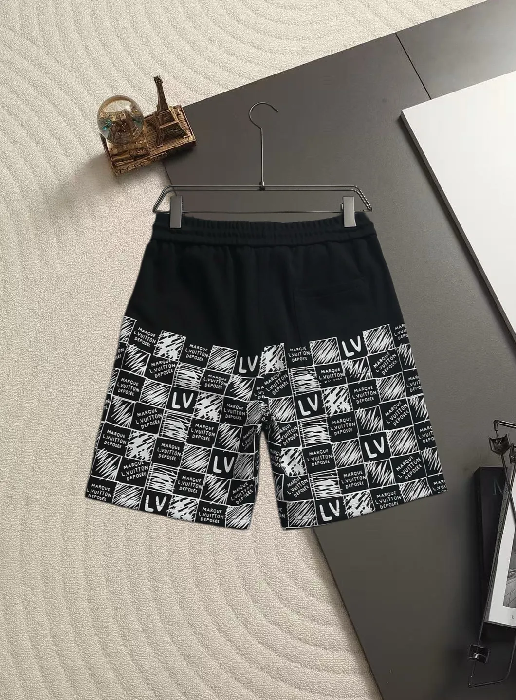 Logo-Print Cotton-Jersey Drawstring Shorts D15521482 — view 3