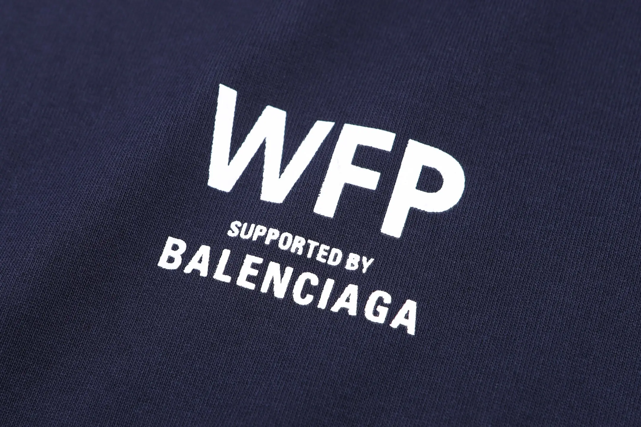 WFP Logo Print Cotton T-Shirt D16022853 — view 6
