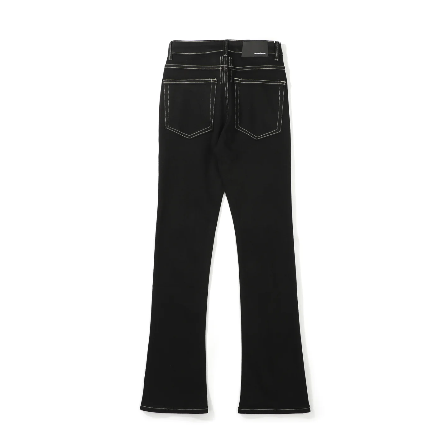 Contrast Stitch Flared Stretch Jeans D16023088