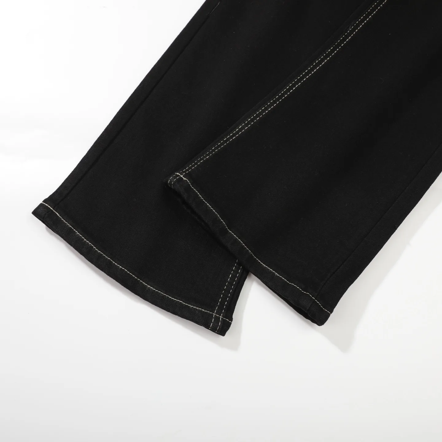 Contrast Stitch Flared Stretch Jeans D16023088 — view 4