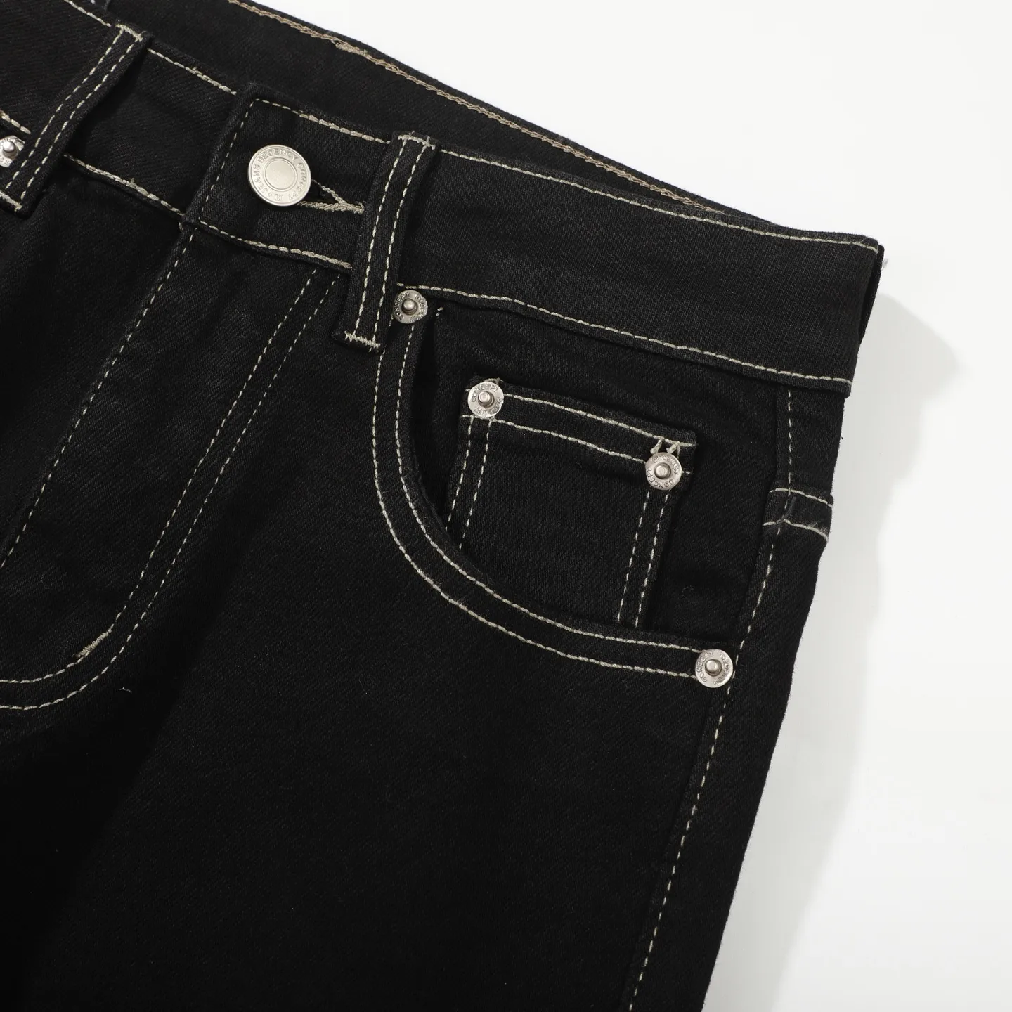 Contrast Stitch Flared Stretch Jeans D16023088 — view 8
