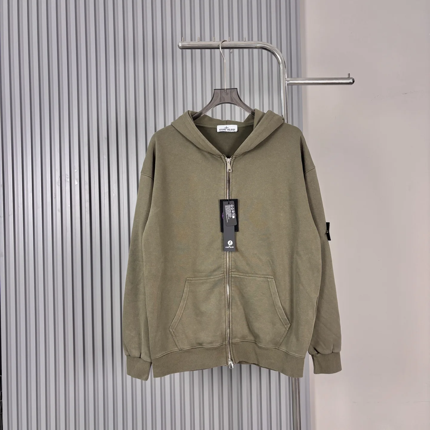Garment-Dyed Zip-Up Hoodie D16022760