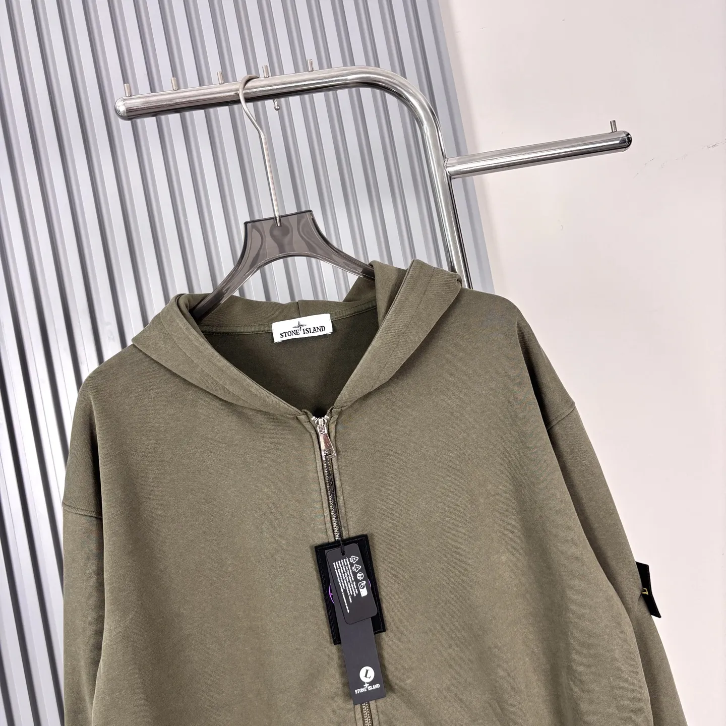 Garment-Dyed Zip-Up Hoodie D16022760 — view 3