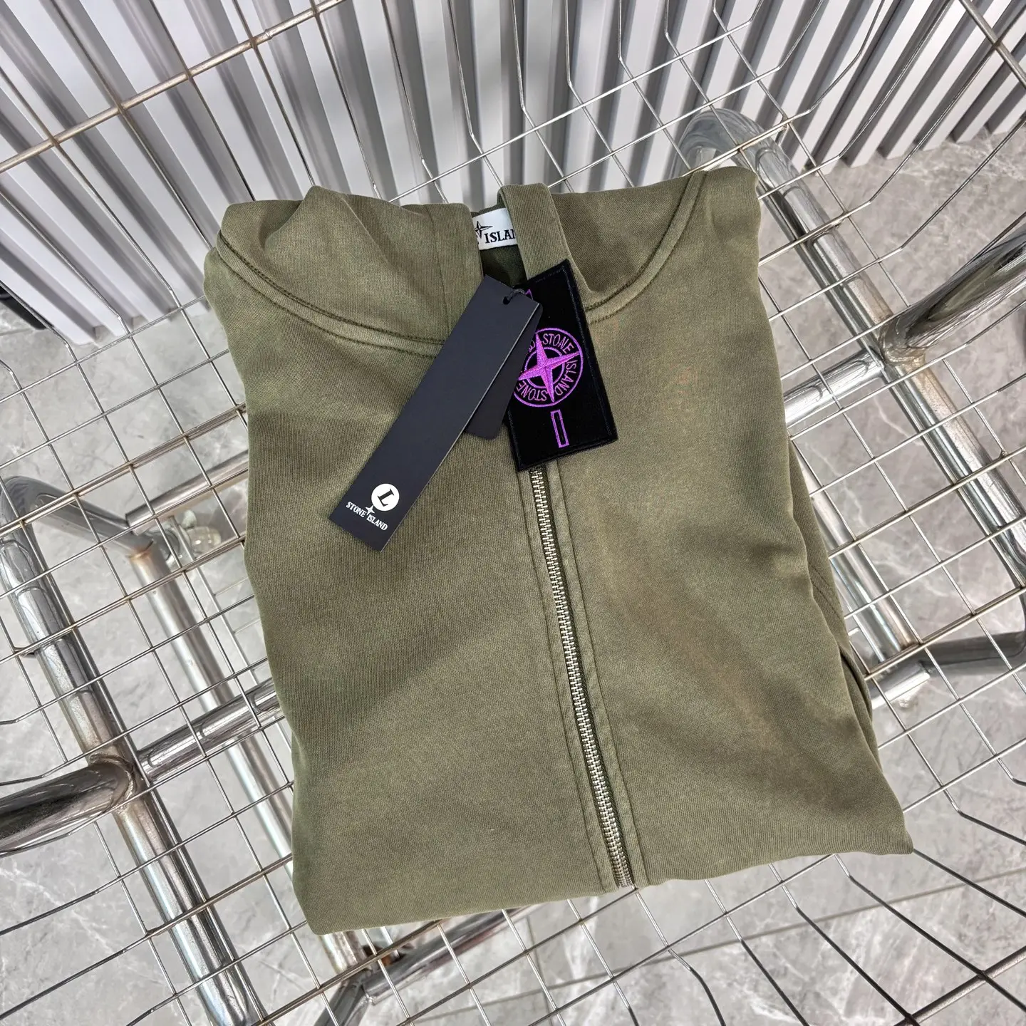 Garment-Dyed Zip-Up Hoodie D16022760 — view 9