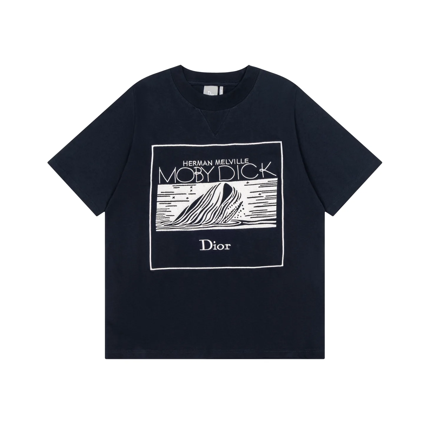 Moby Dick Embroidered Cotton T-Shirt D16021169 — view 2