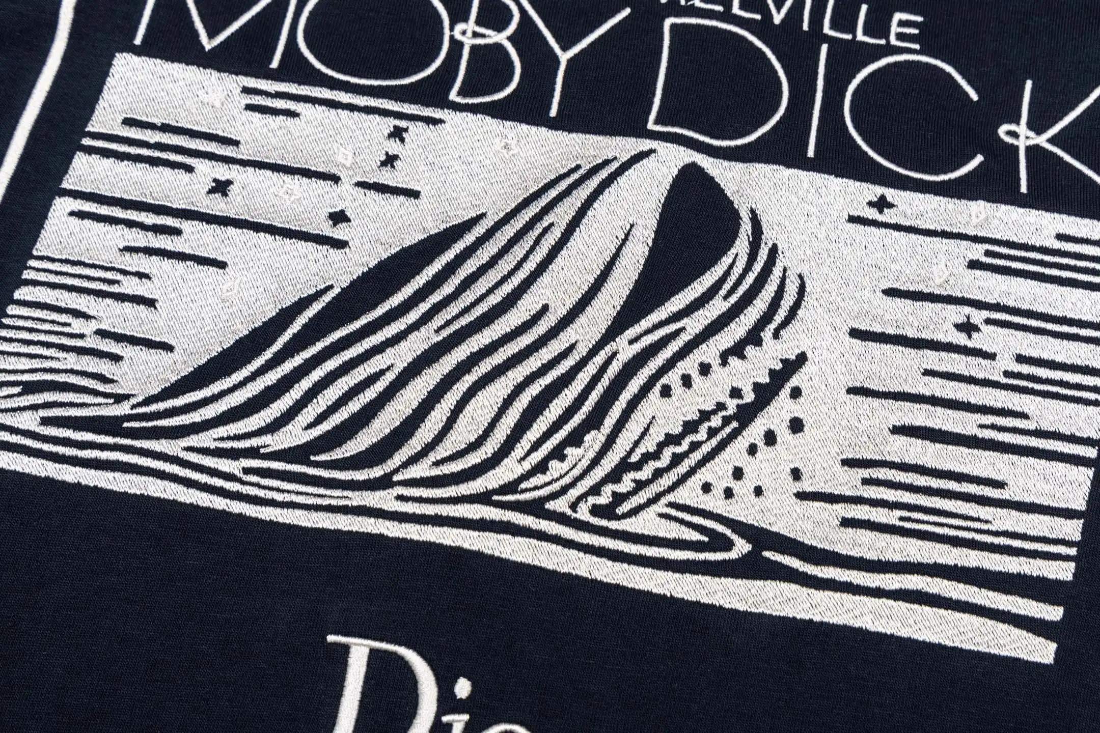 Moby Dick Embroidered Cotton T-Shirt D16021169 — view 9