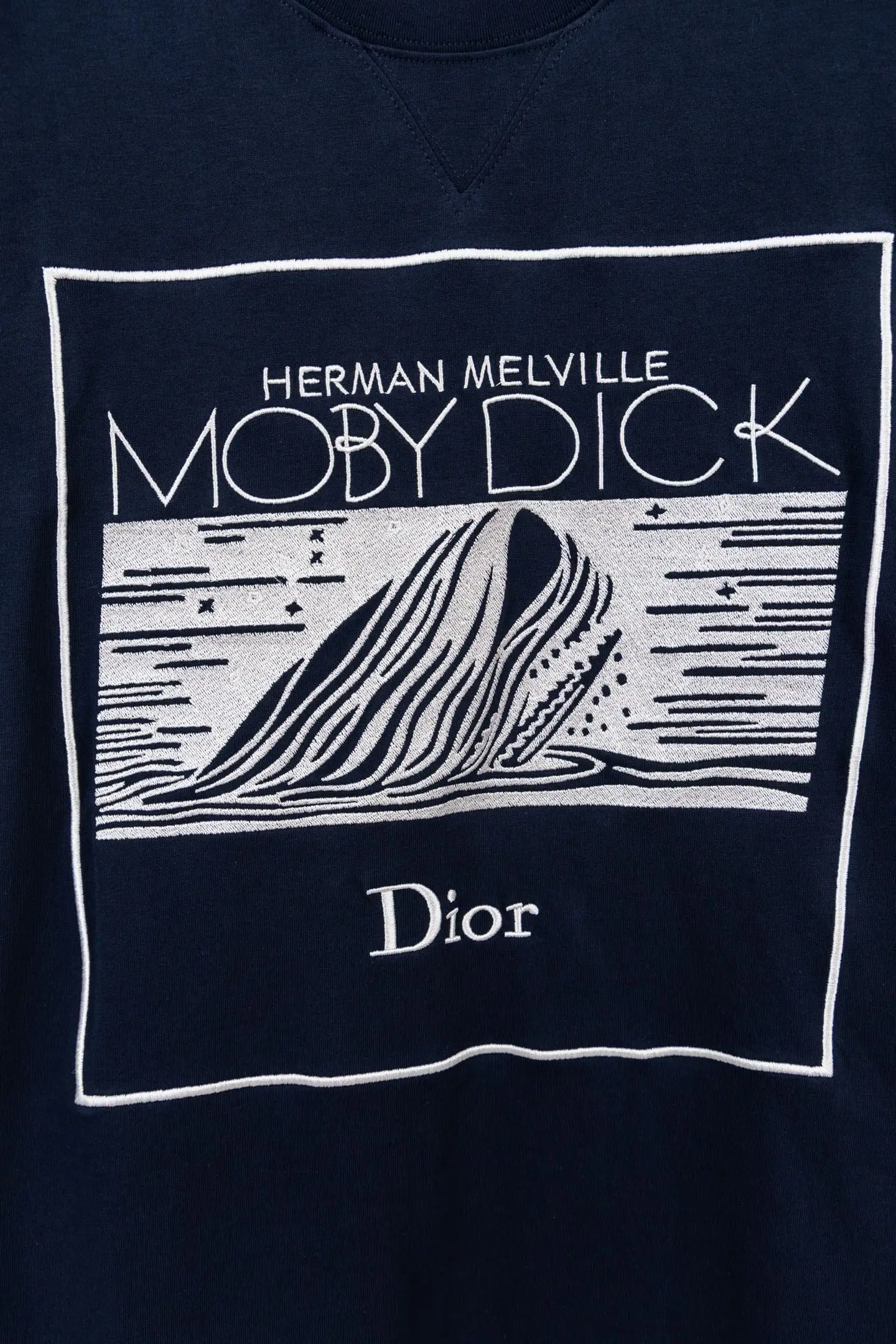 Moby Dick Embroidered Cotton T-Shirt D16021168 — view 6