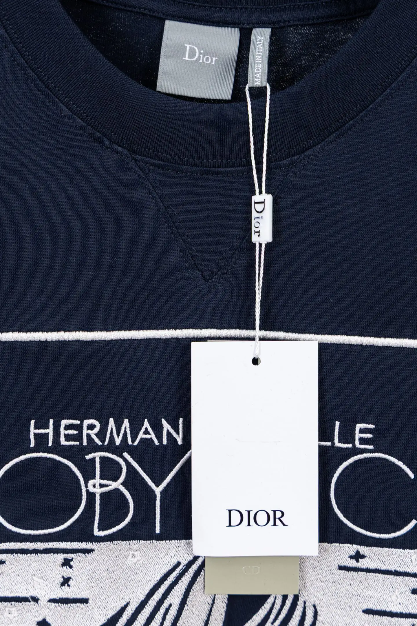 Moby Dick Embroidered Cotton T-Shirt D16021168 — view 8