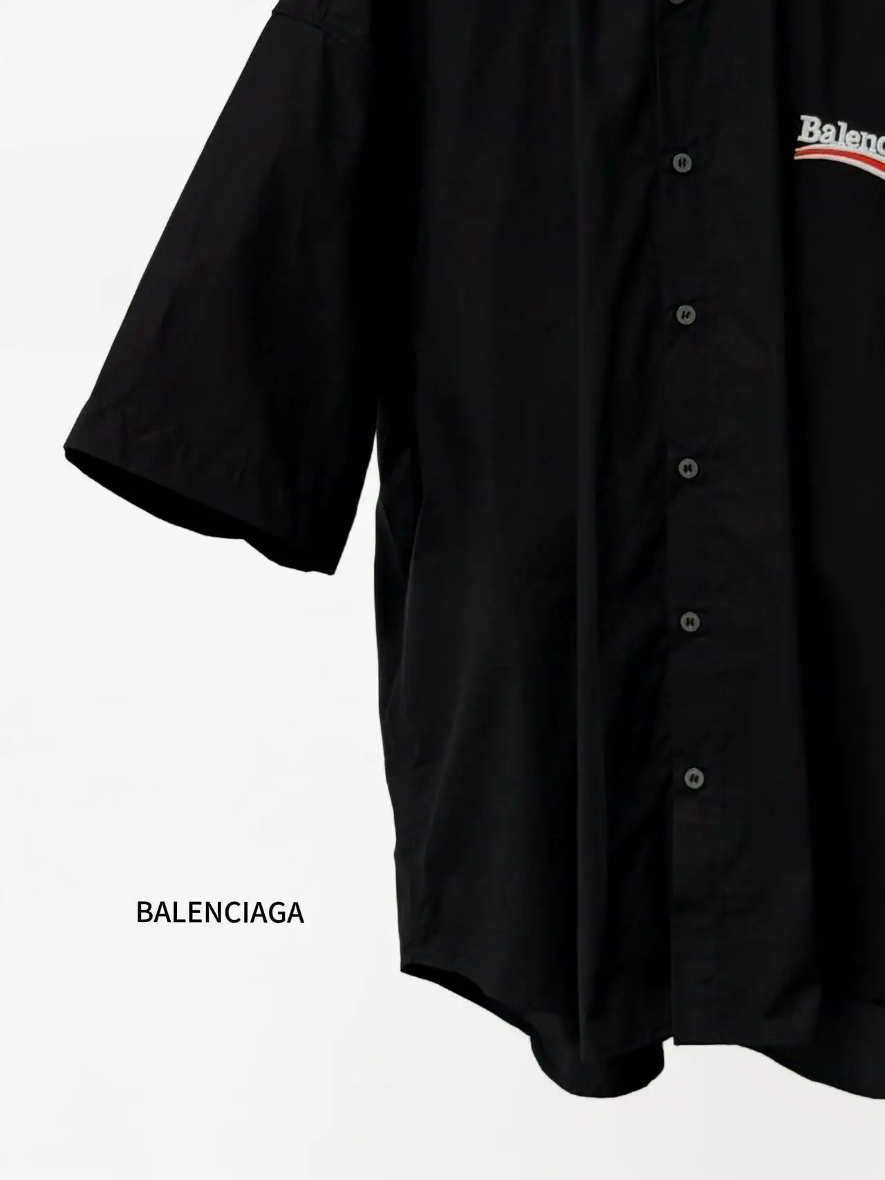 Political Campaign Logo Embroidered Short-Sleeve Shirt D16521125 — view 6