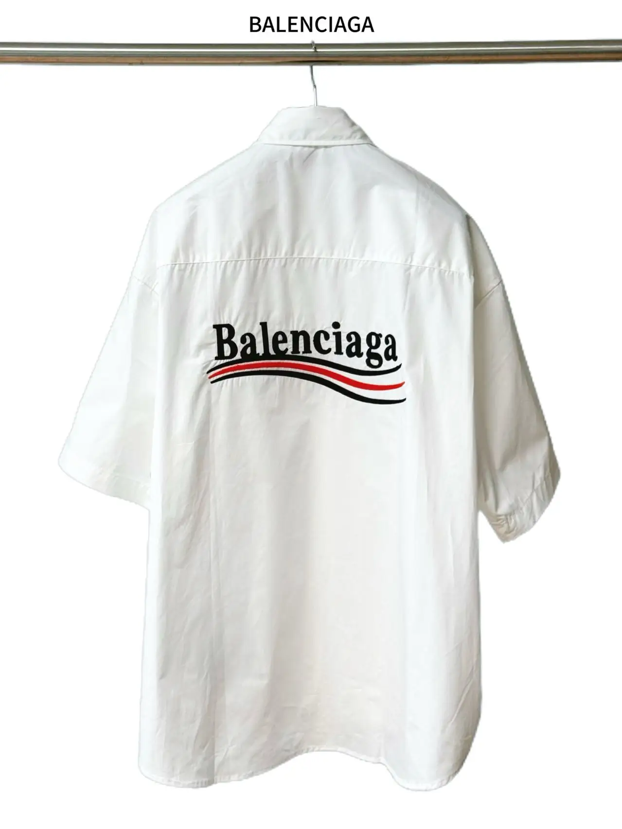 Political Campaign Embroidered Short-Sleeve Shirt D16521124 — view 2