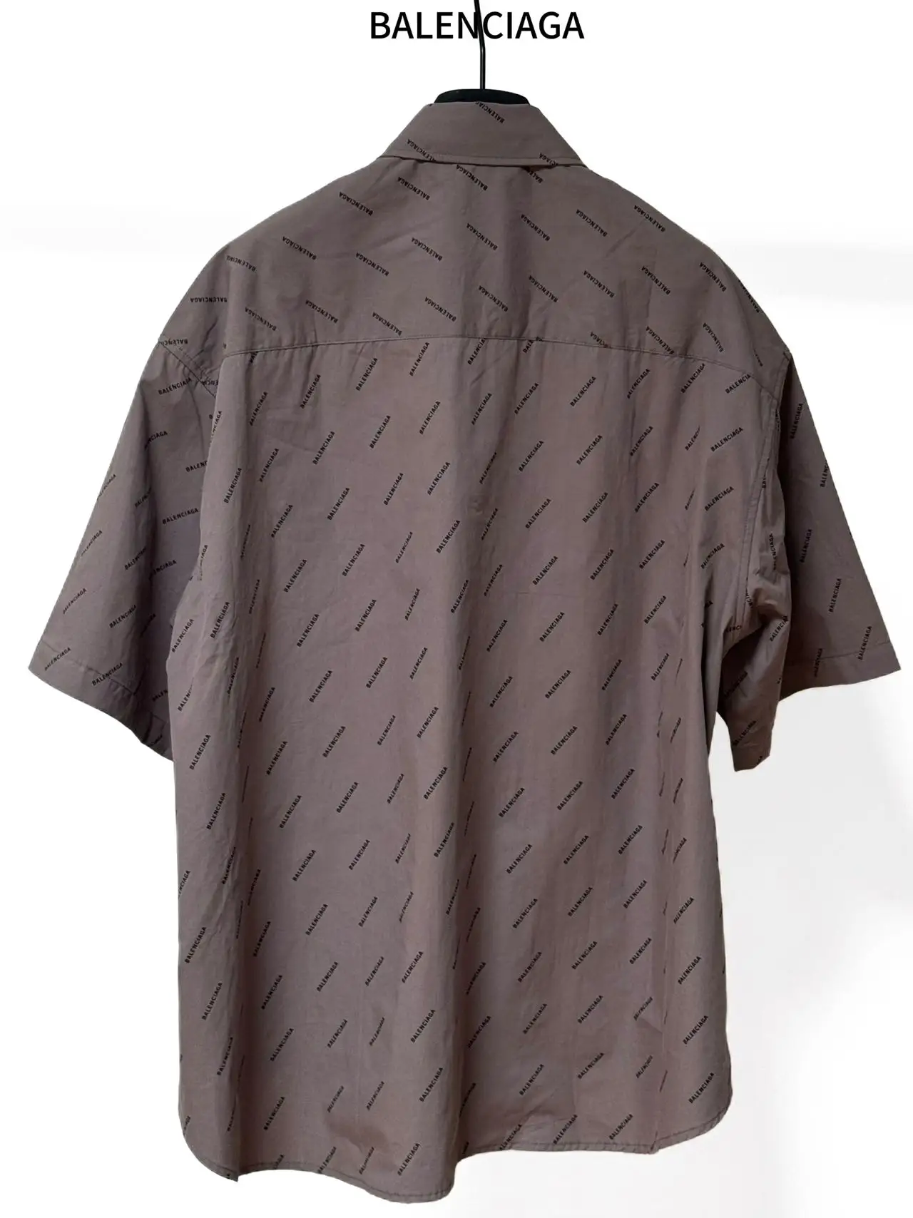 Logo-Print Cotton-Poplin Short-Sleeve Shirt D16521138 — view 2