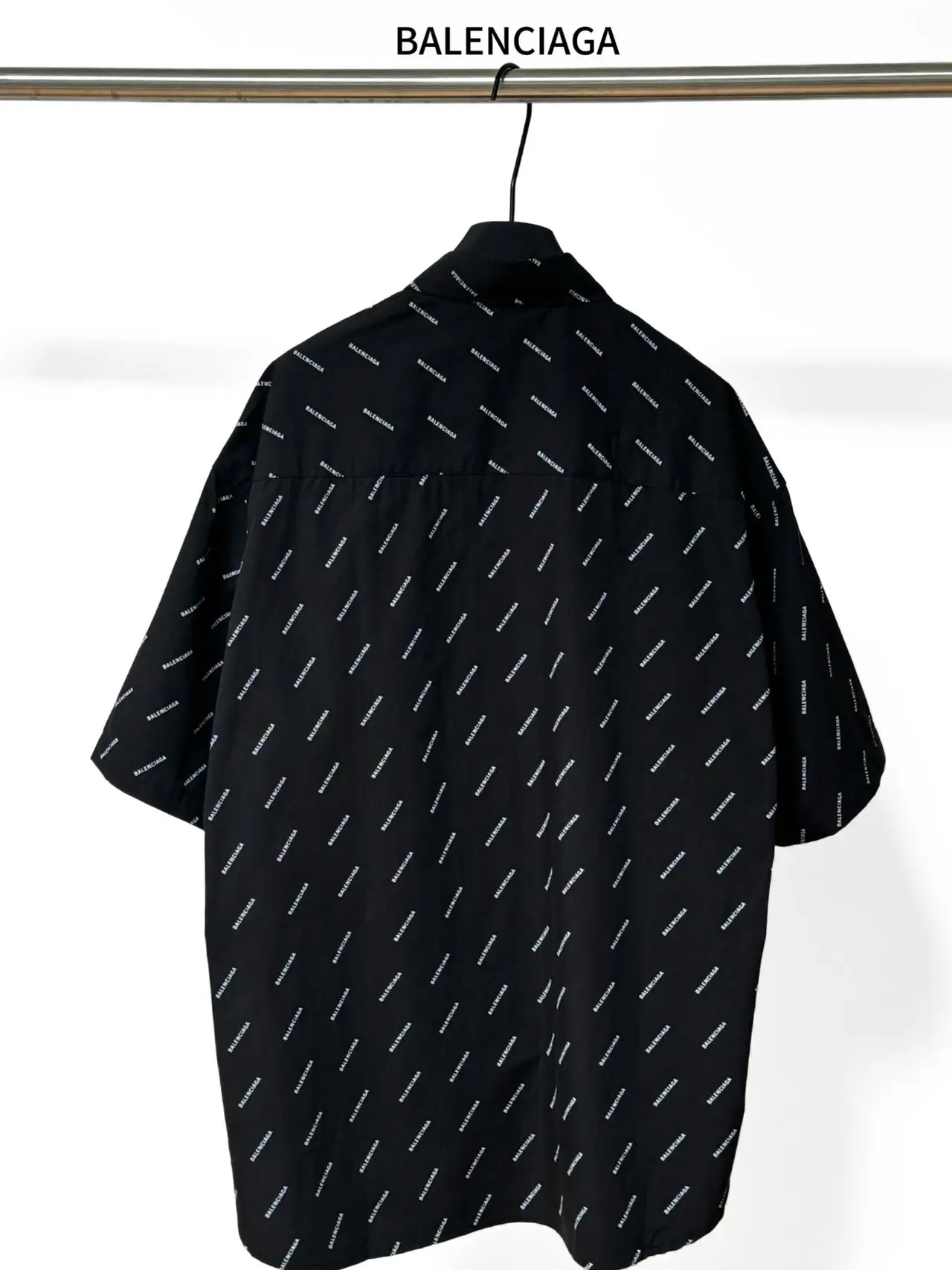 Logo-Print Cotton-Poplin Short-Sleeve Shirt D16521139 — view 2