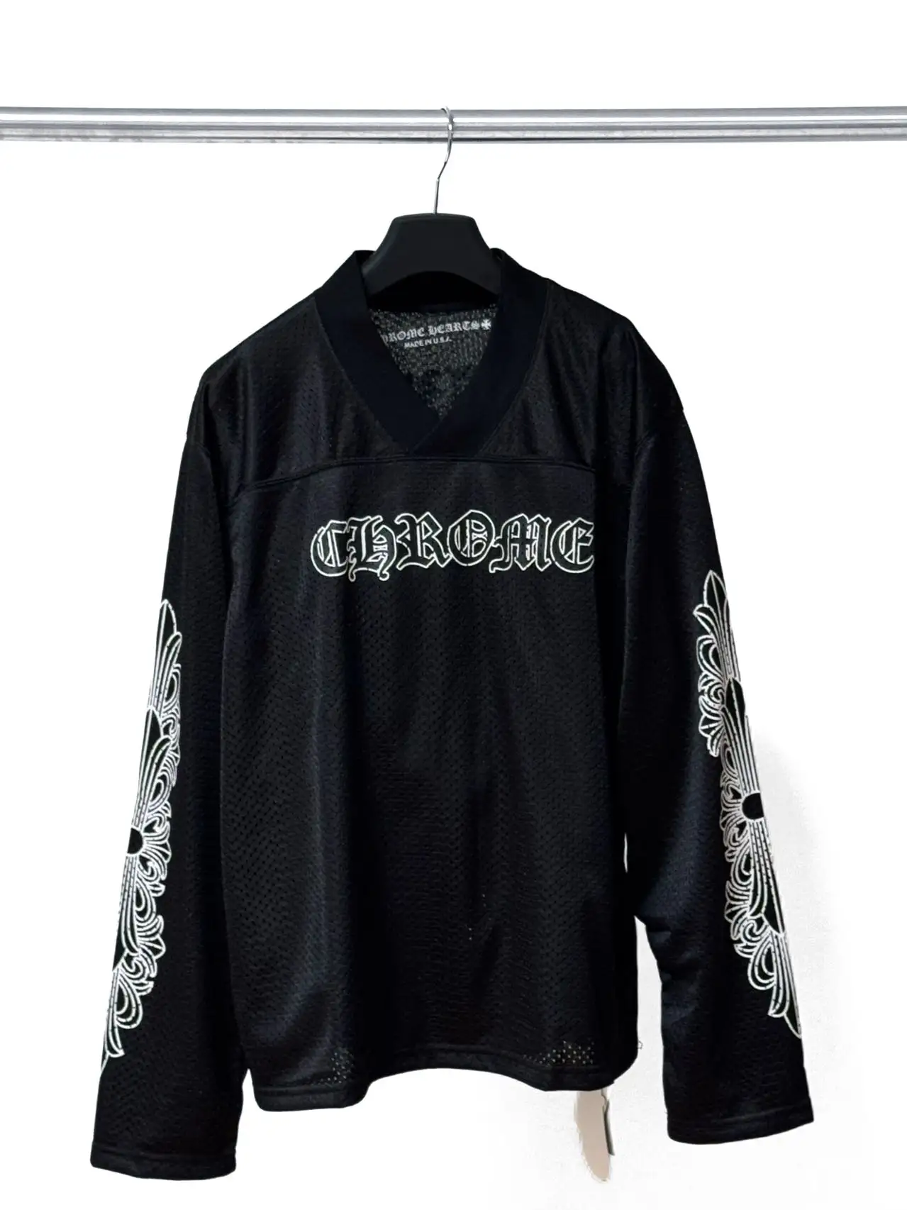Logo-Jacquard Mesh Hockey Jersey D16521145