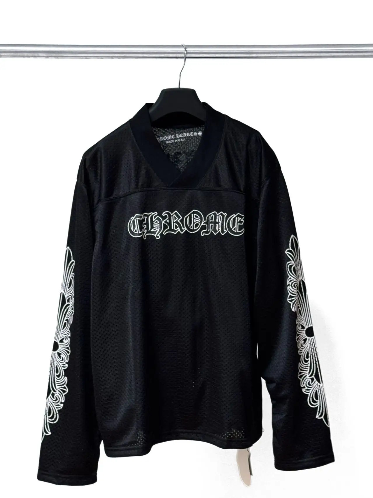 Logo-Jacquard Mesh Hockey Jersey D16521145