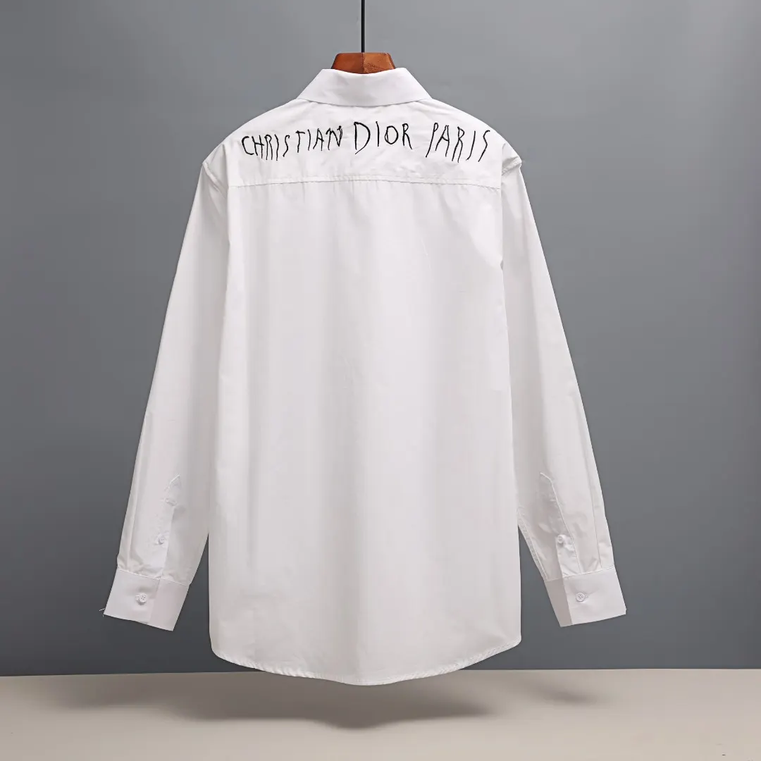 Logo-Embroidered Cotton-Blend Poplin Shirt D16522648 — view 2