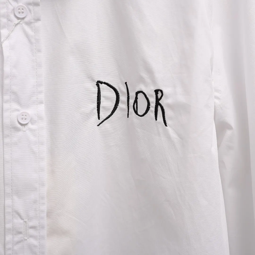 Logo-Embroidered Cotton-Blend Poplin Shirt D16522648 — view 4