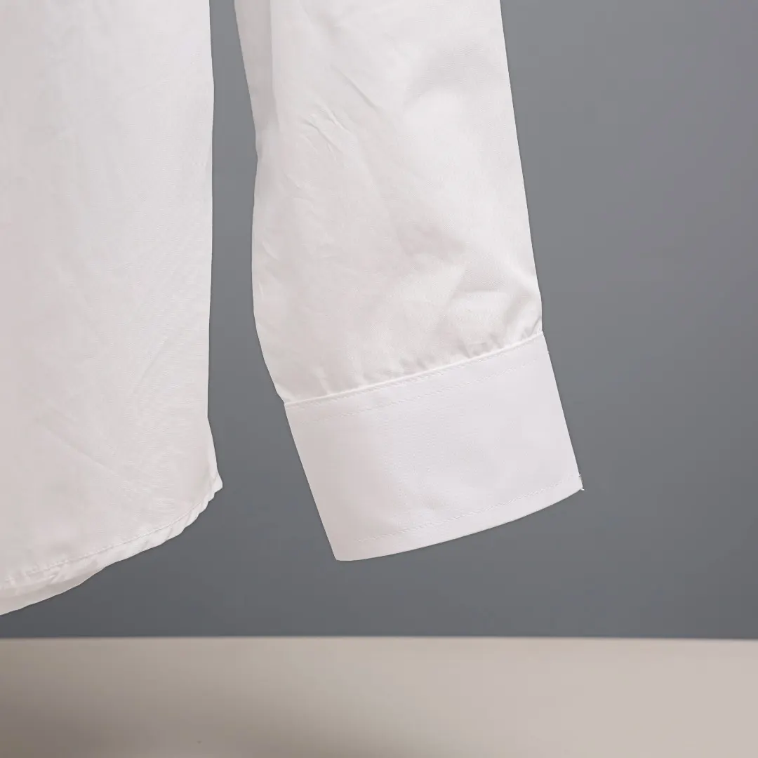 Logo-Embroidered Cotton-Blend Poplin Shirt D16522648 — view 5