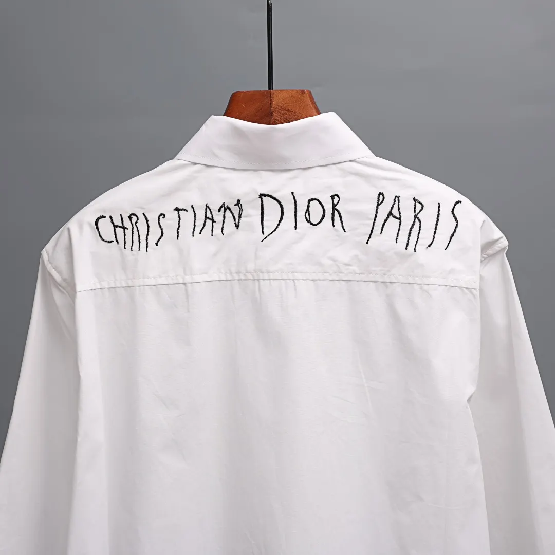 Logo-Embroidered Cotton-Blend Poplin Shirt D16522648 — view 8