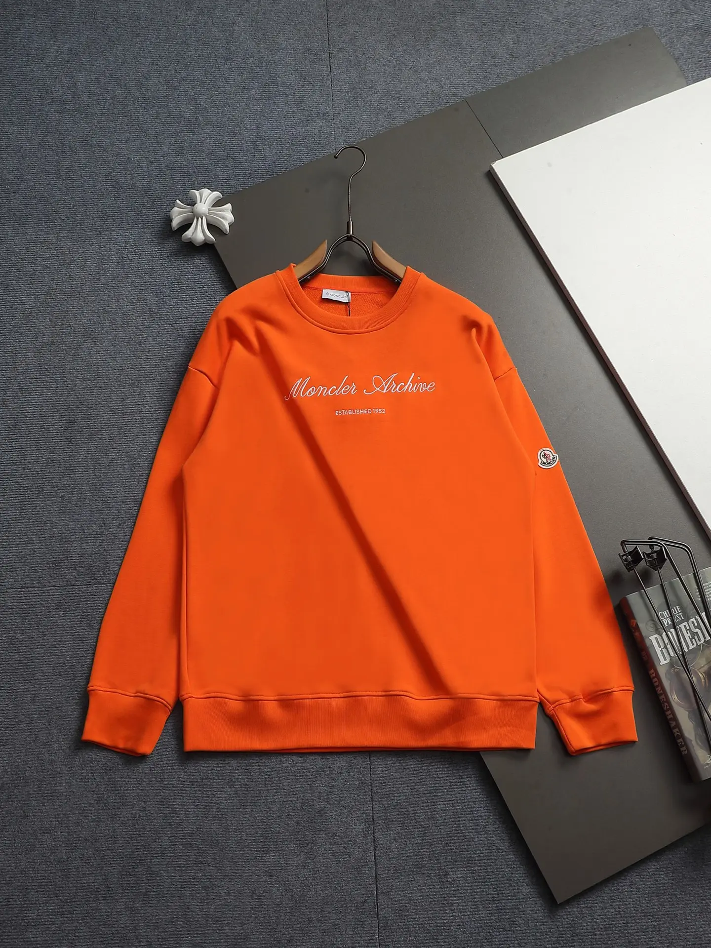 Moncler Archive Logo Embroidered Sweatshirt D17023245